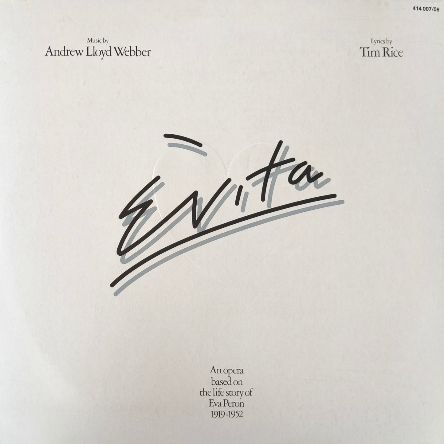 ANDREW LLOYD WEBBER AND TIM RICE - Evita