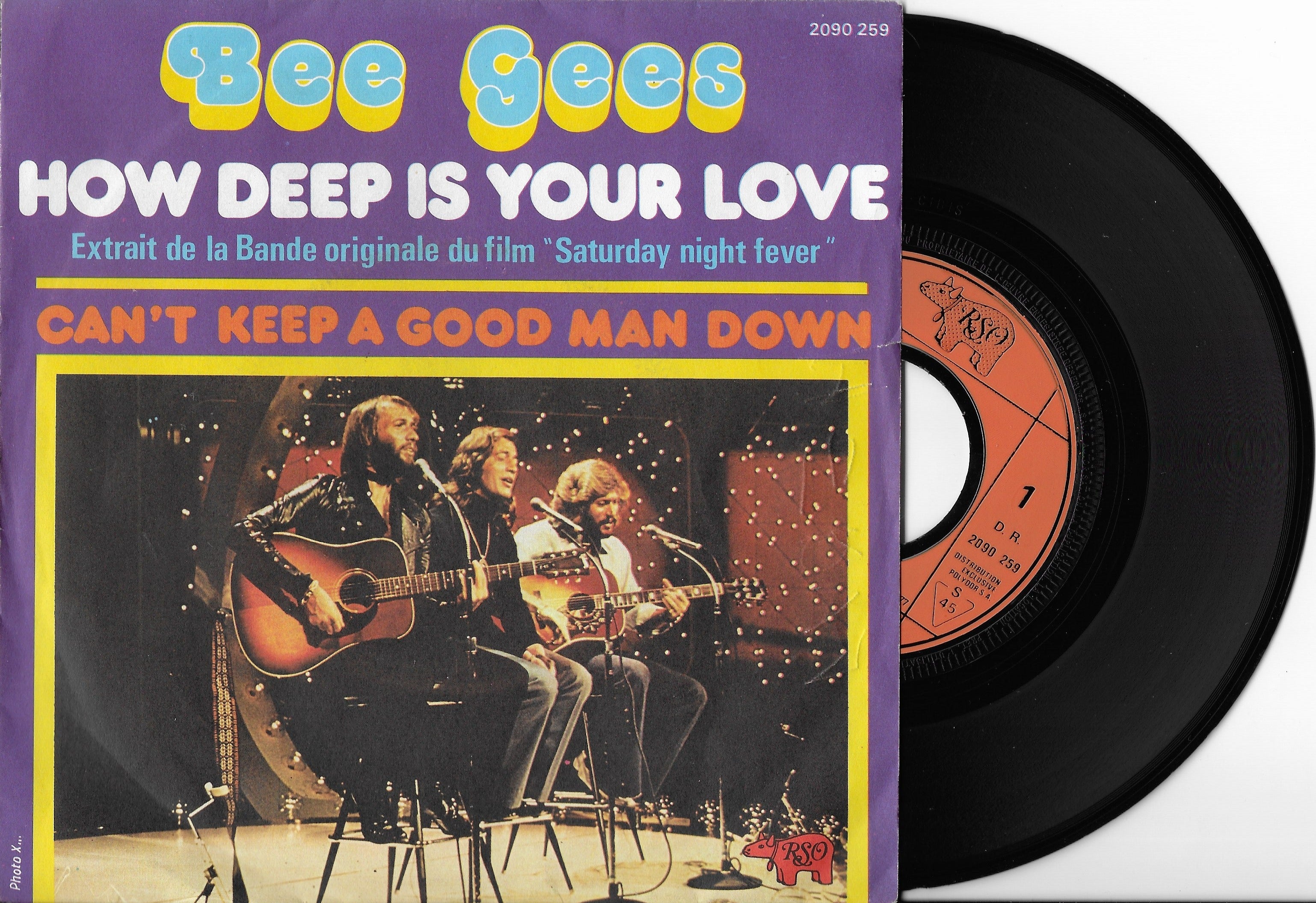 Bee Gees How Deep Is Your Love Deutsch Disque Vinyle 45 tours Occasion - BEE GEES - How Deep Is Your Love