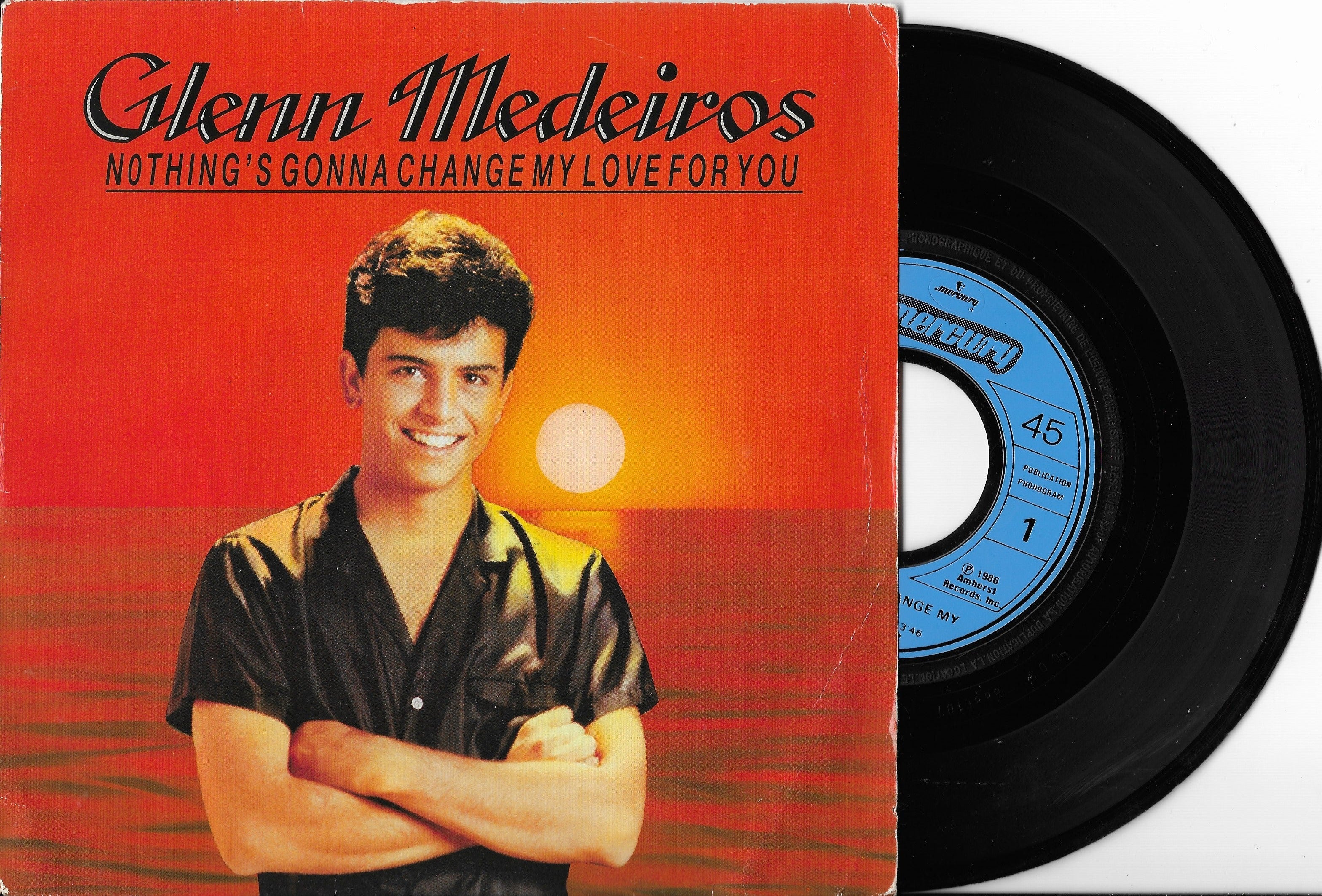Glenn Medeiros Nothing's Gonna Change My Love Disque Vinyle 45 tours Occasion - GLENN MEDEIROS - Nothing's Gonna