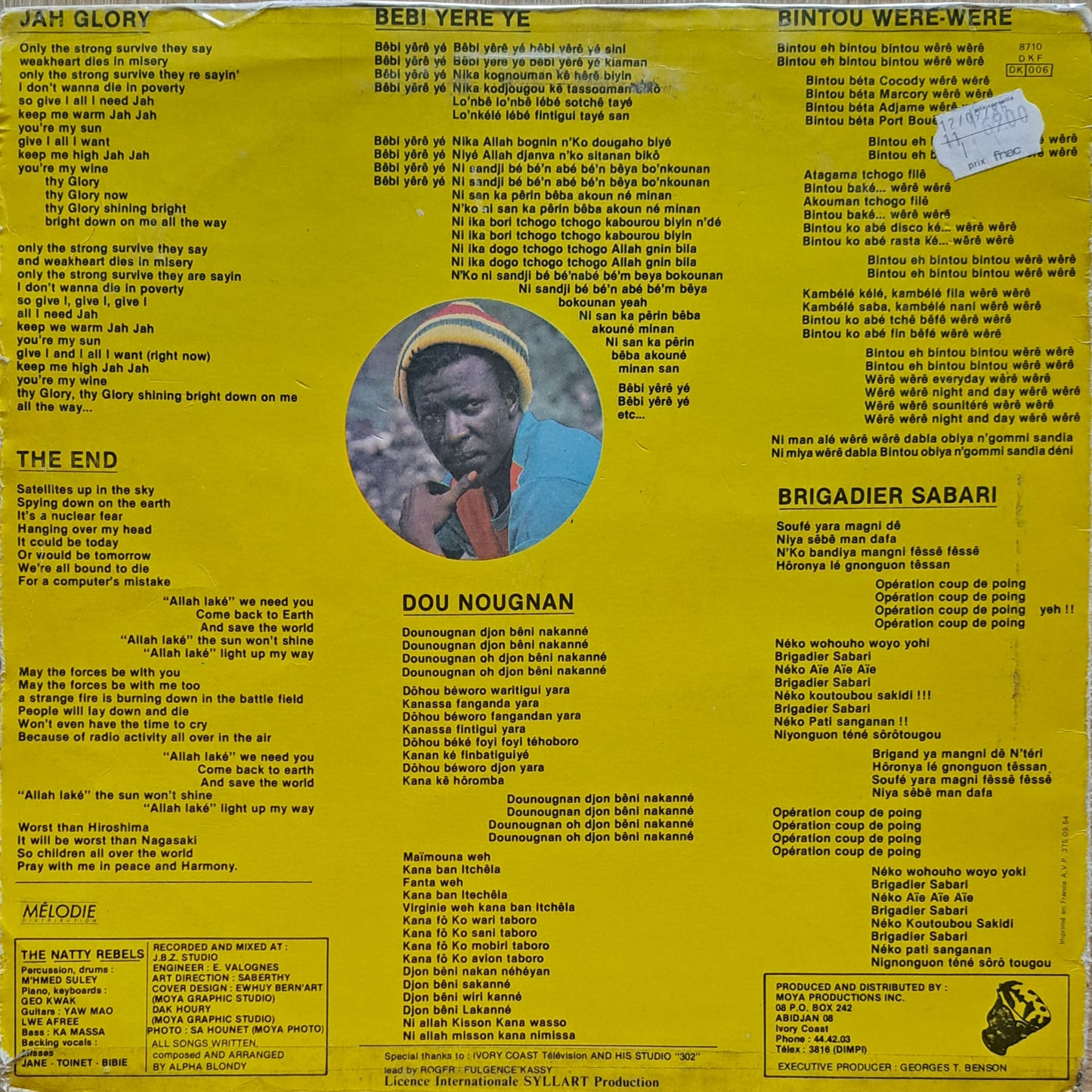 ALPHA BLONDY AND THE NATTY REBELS - Jah Glory