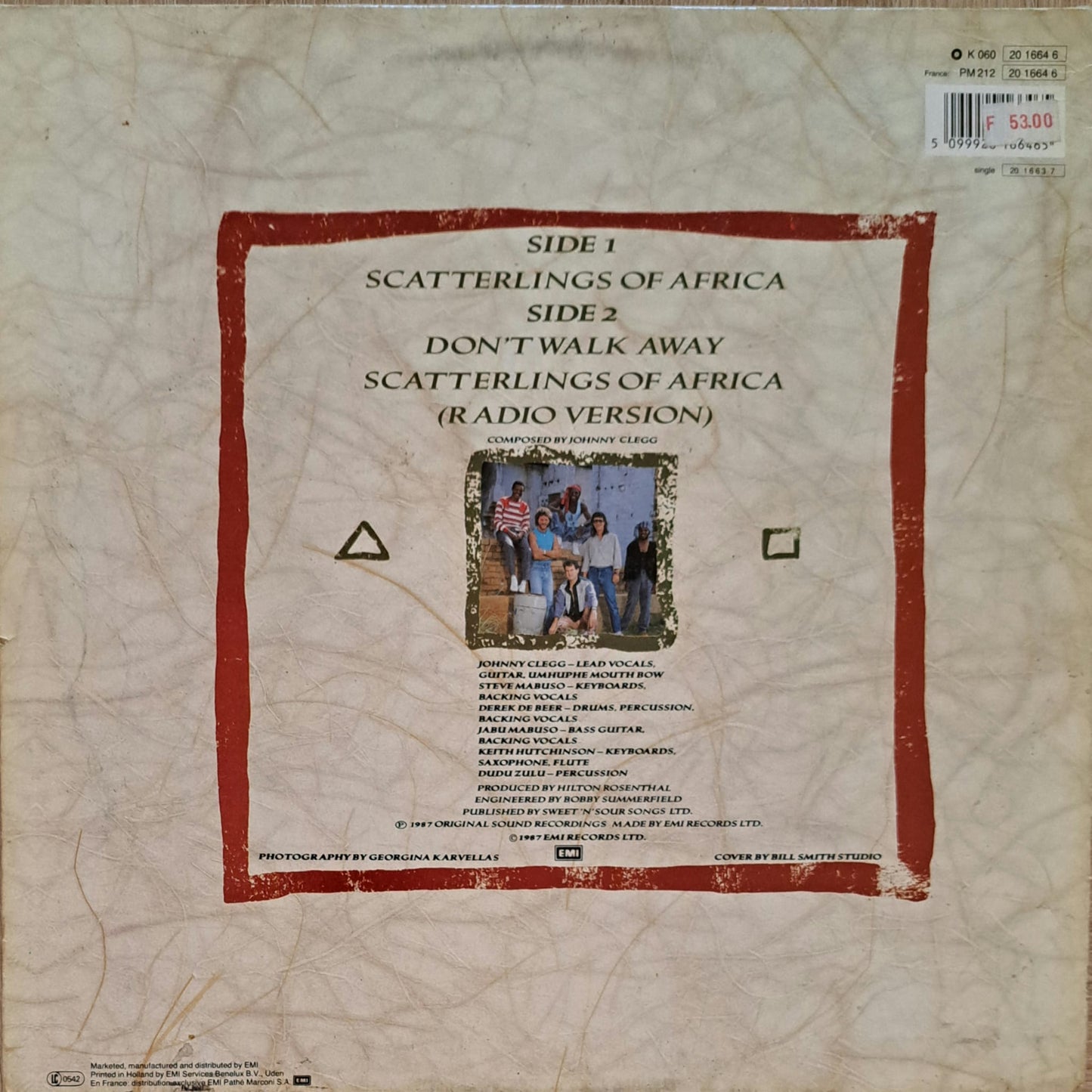 JOHNNY CLEGG & SAVUKA - Scatterlings Of Africa