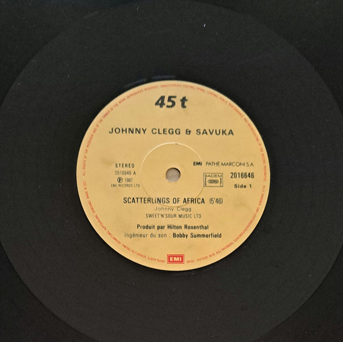 JOHNNY CLEGG & SAVUKA - Scatterlings Of Africa