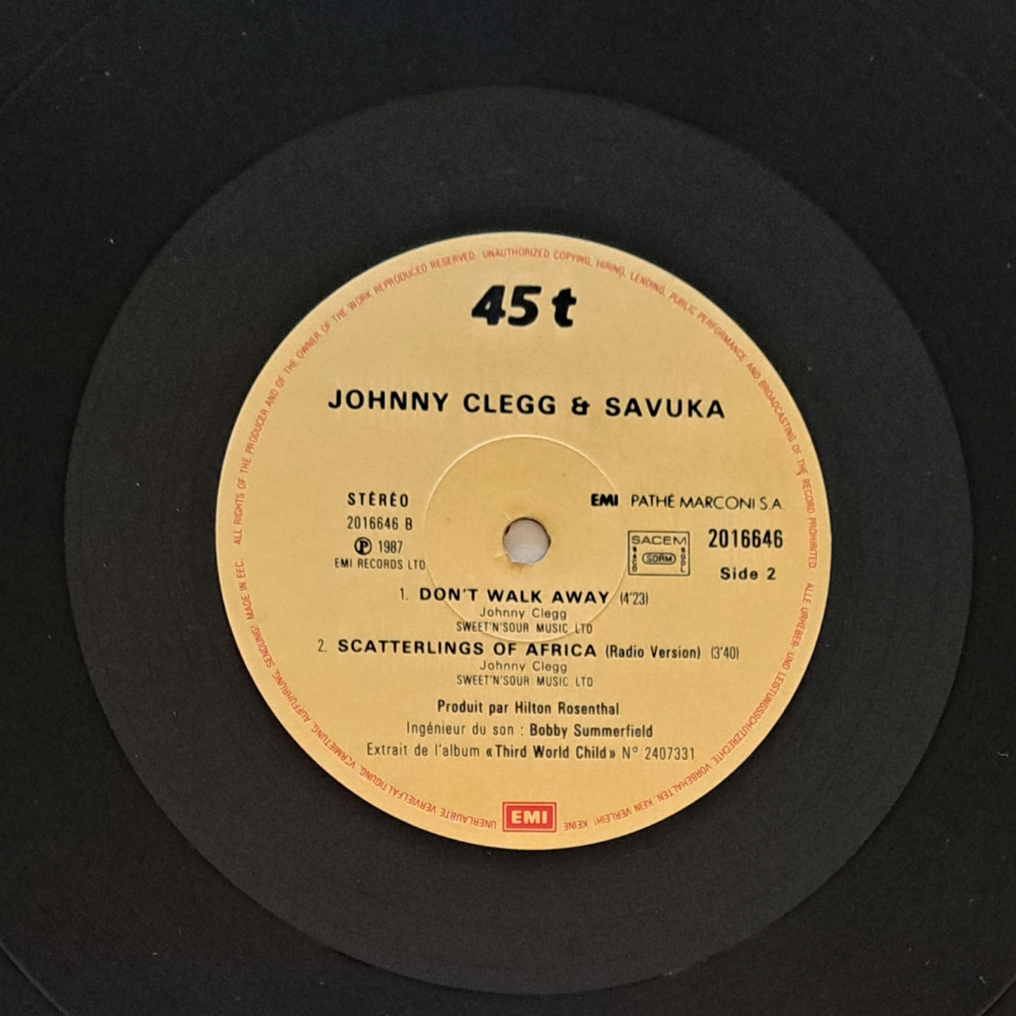 JOHNNY CLEGG & SAVUKA - Scatterlings Of Africa