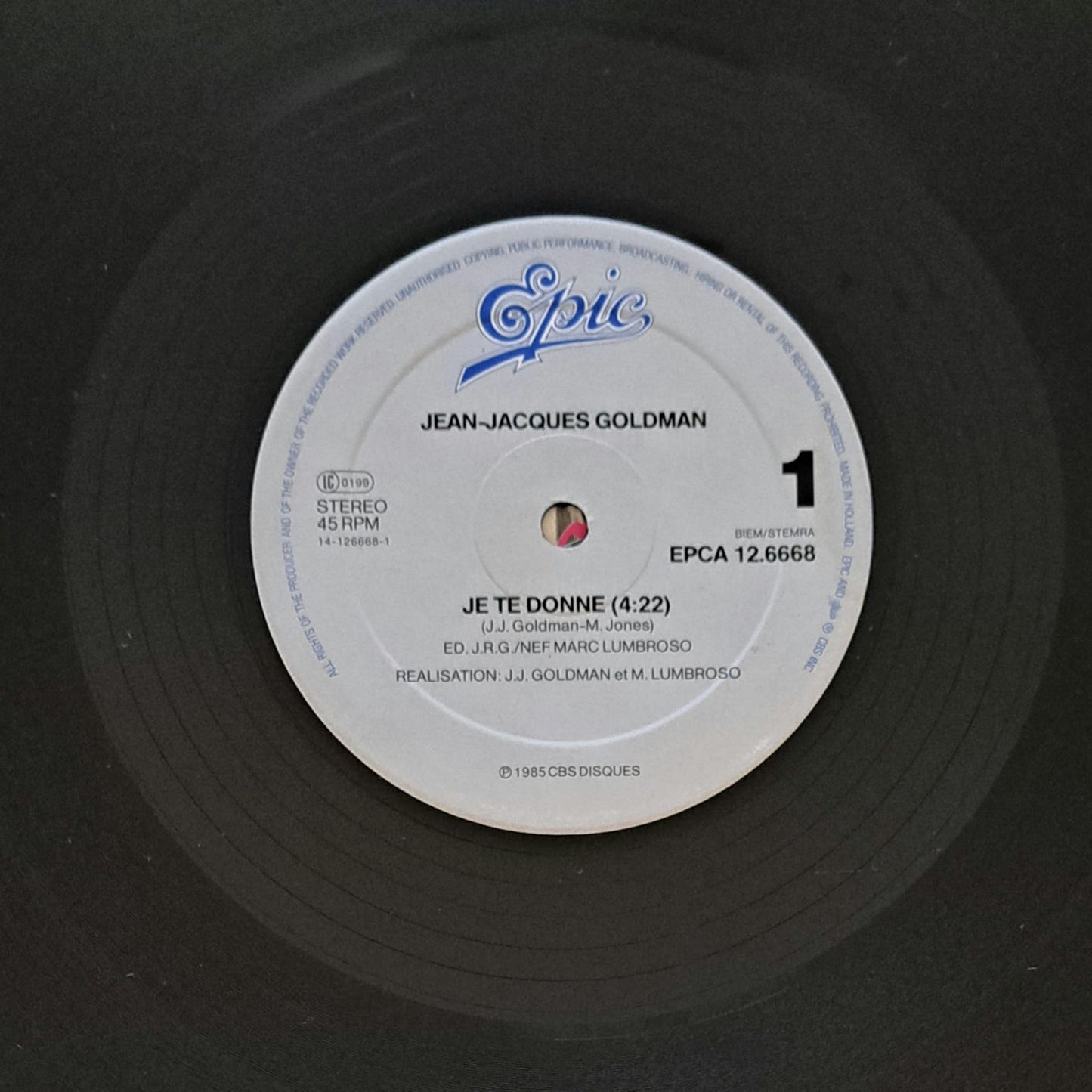 GOLDMAN / JONES - Je Te Donne