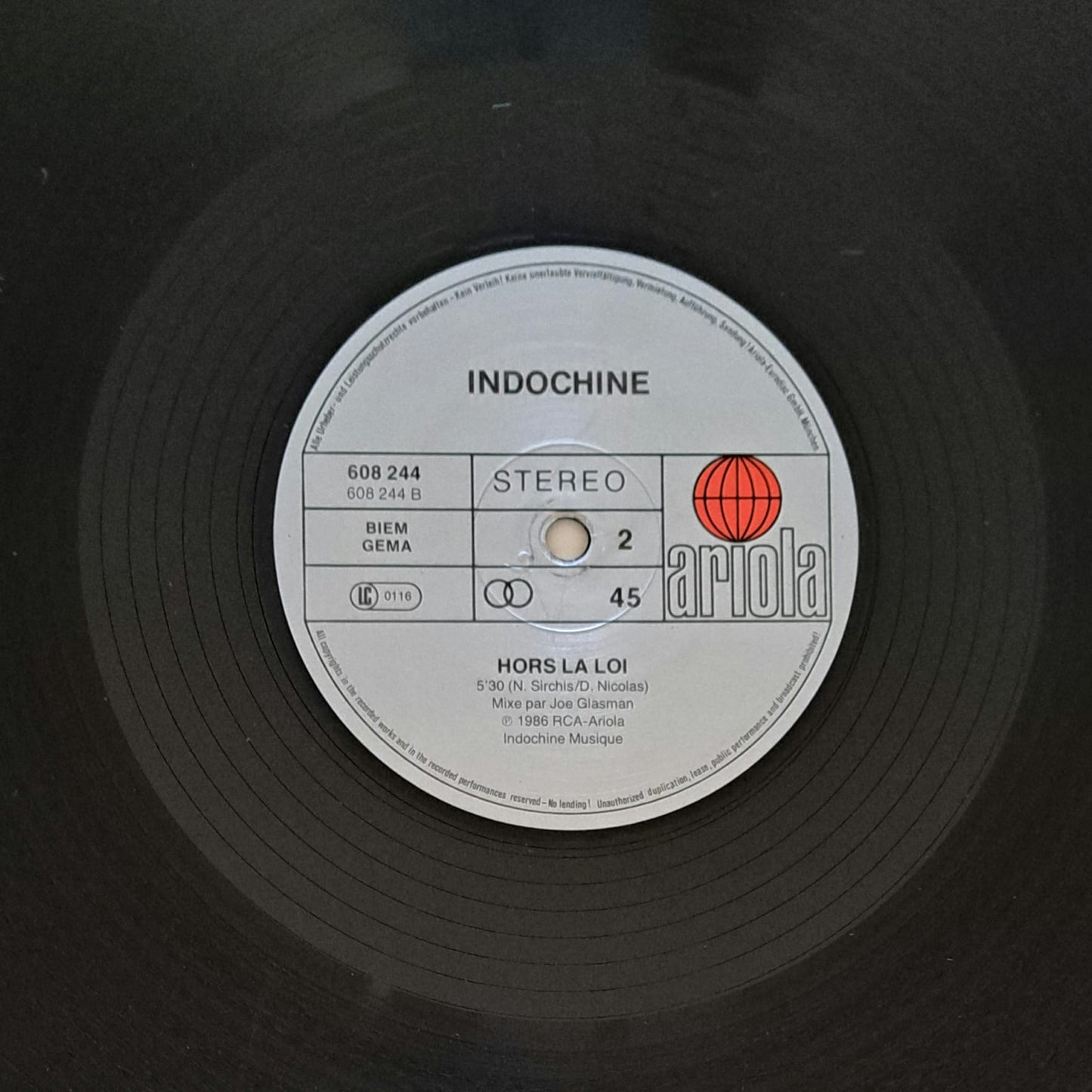 INDOCHINE - Tes Yeux Noirs