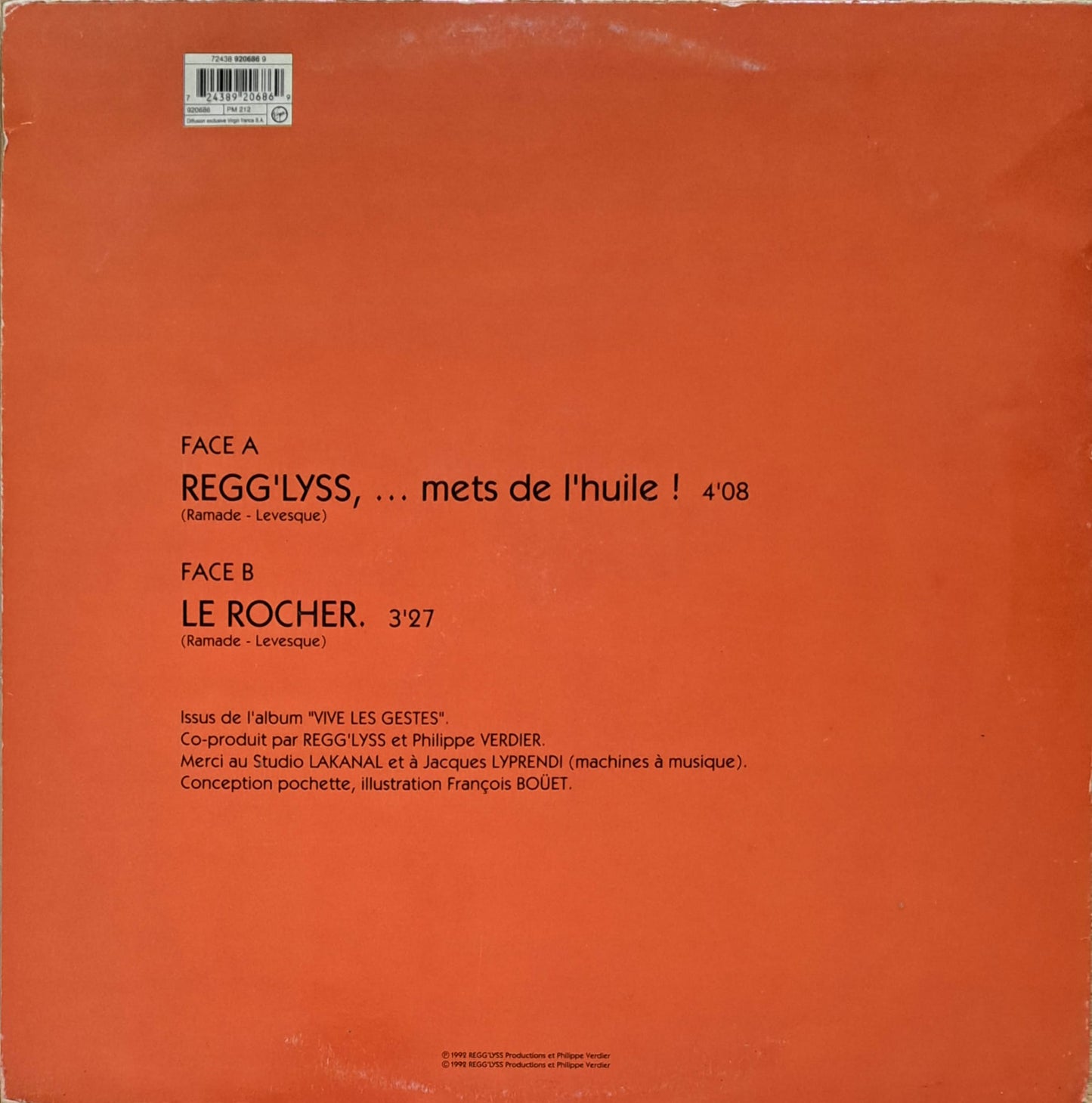 REGG'LYSS - Mets De L'Huile / Le Rocher