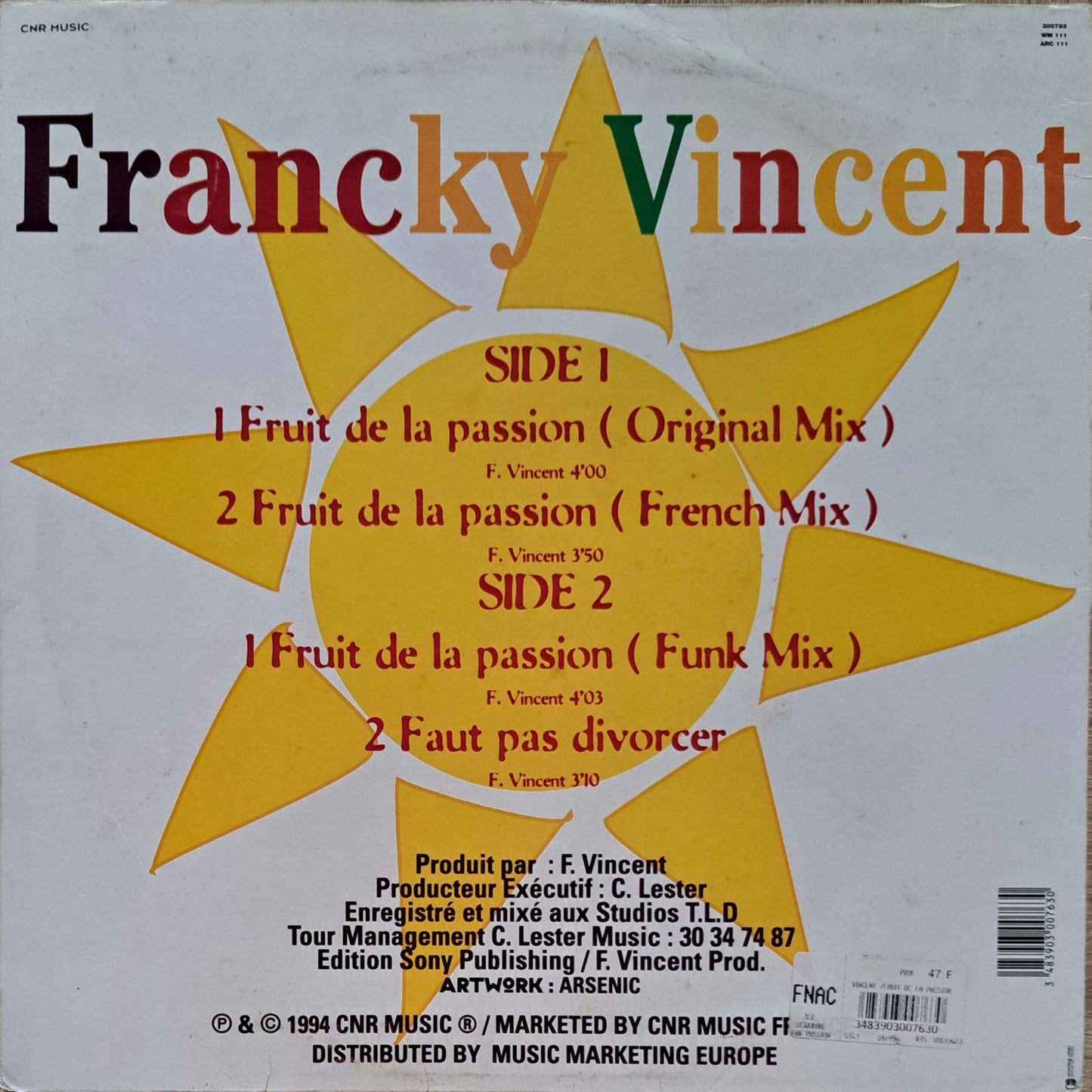 FRANCKY VINCENT - Fruit De La Passion