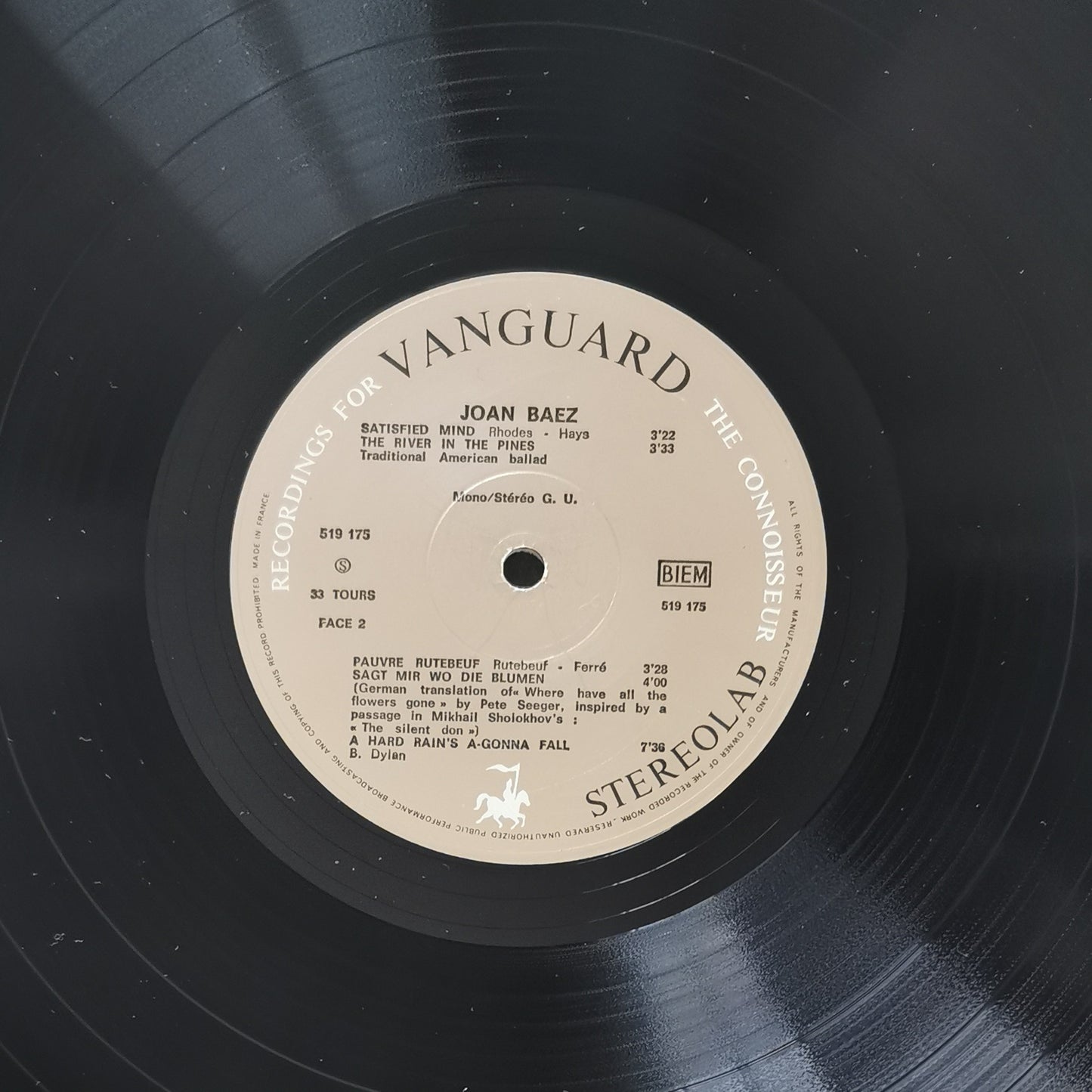 JOAN BAEZ - Farewell, Angelina