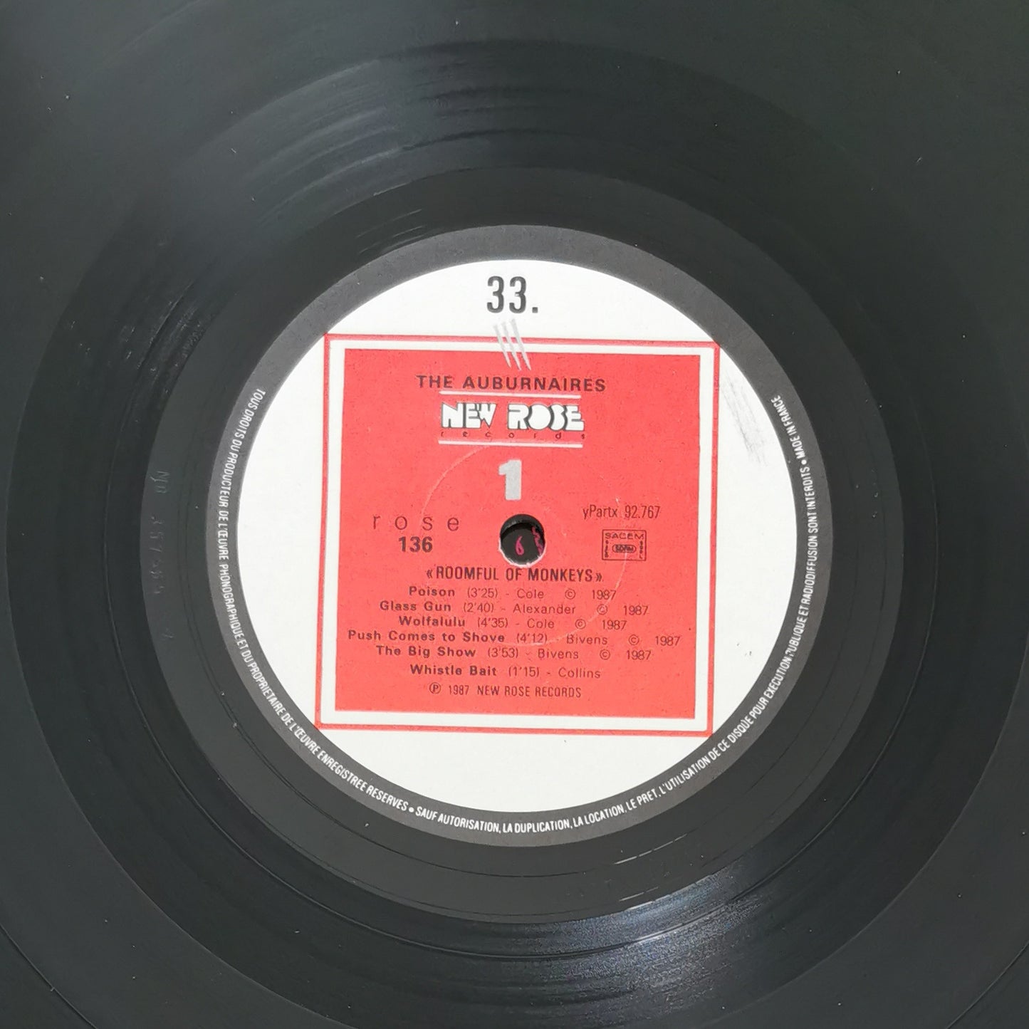 THE AUBURNAIRES - Roomful Of Monkeys