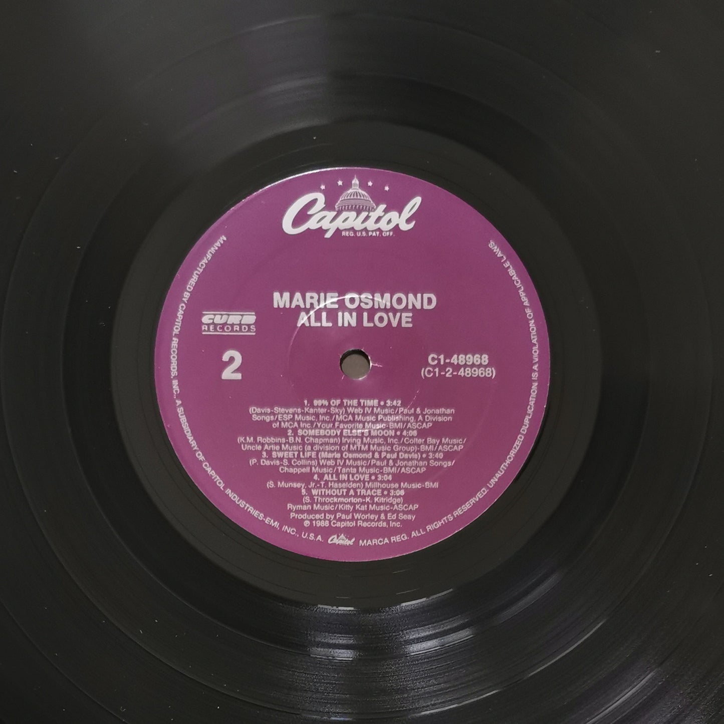 MARIE OSMOND - All In Love