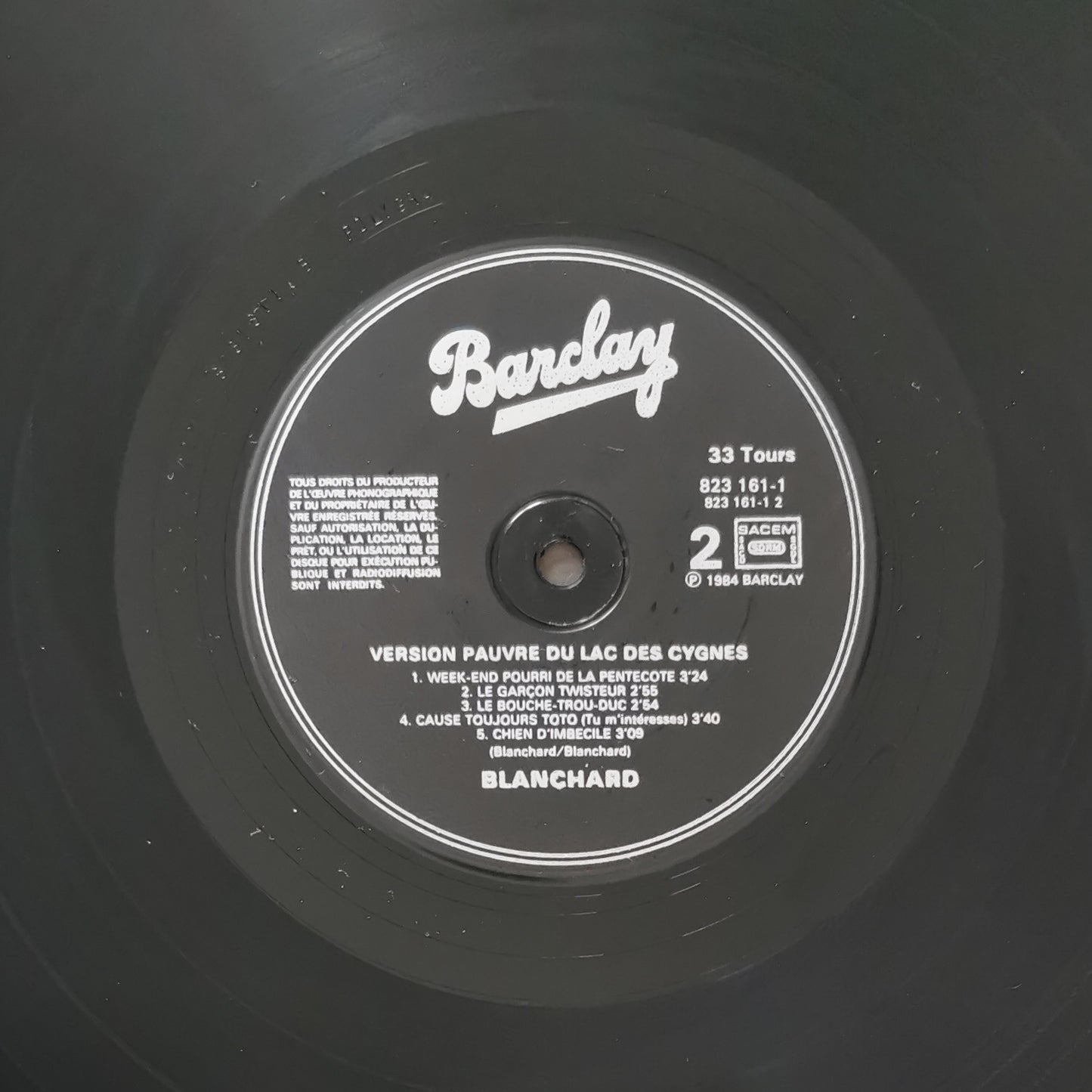GERARD BLANCHARD - Version Pauvre Du Lac Des Cygnes