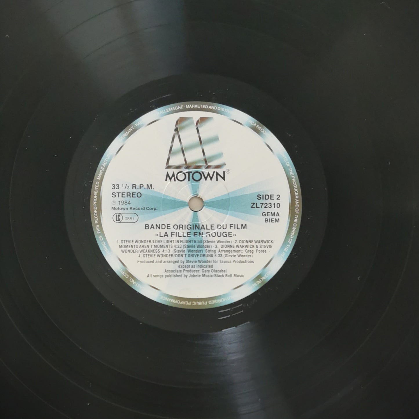 STEVIE WONDER - La Fille En Rouge (Bande Originale Du Film)
