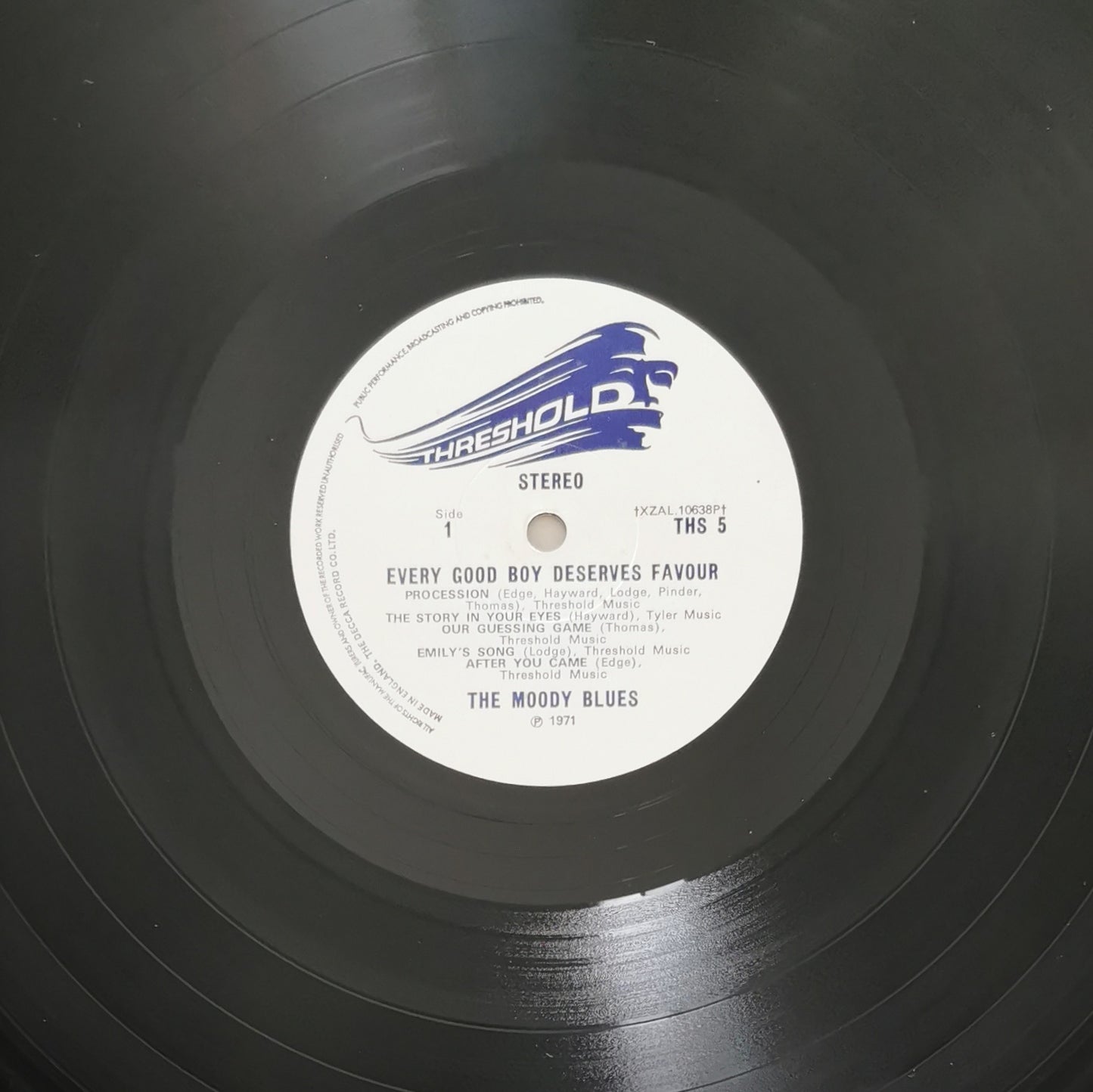 THE MOODY BLUES - Every Good Boy Deserves Favour (pressage UK)