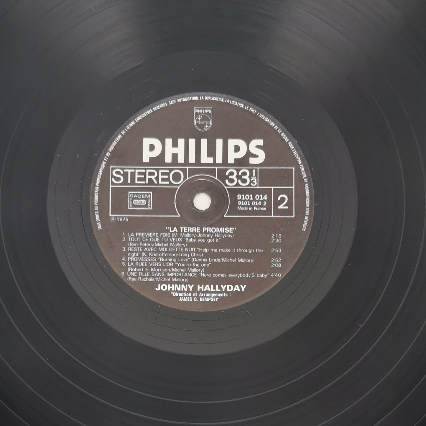 JOHNNY HALLYDAY - La Terre Promise