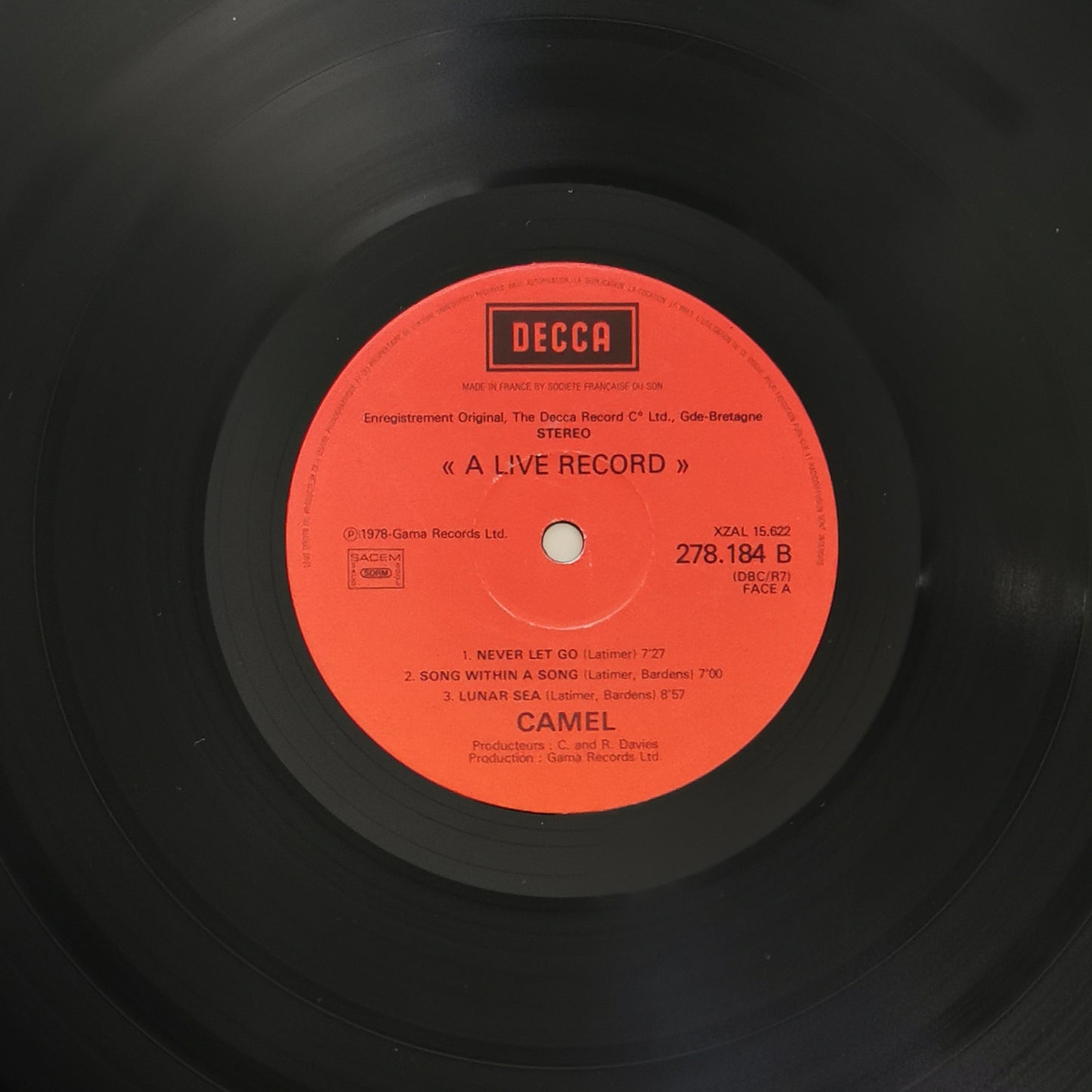 CAMEL - A Live Record