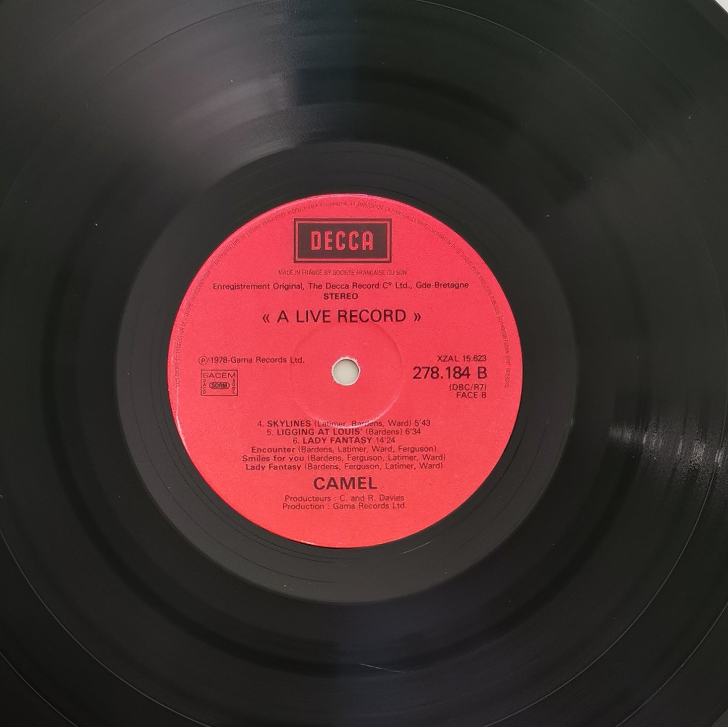 CAMEL - A Live Record