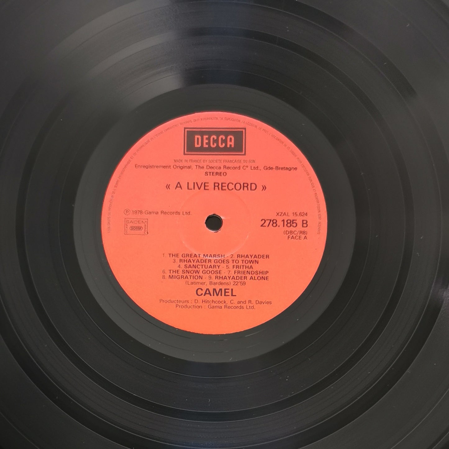 CAMEL - A Live Record