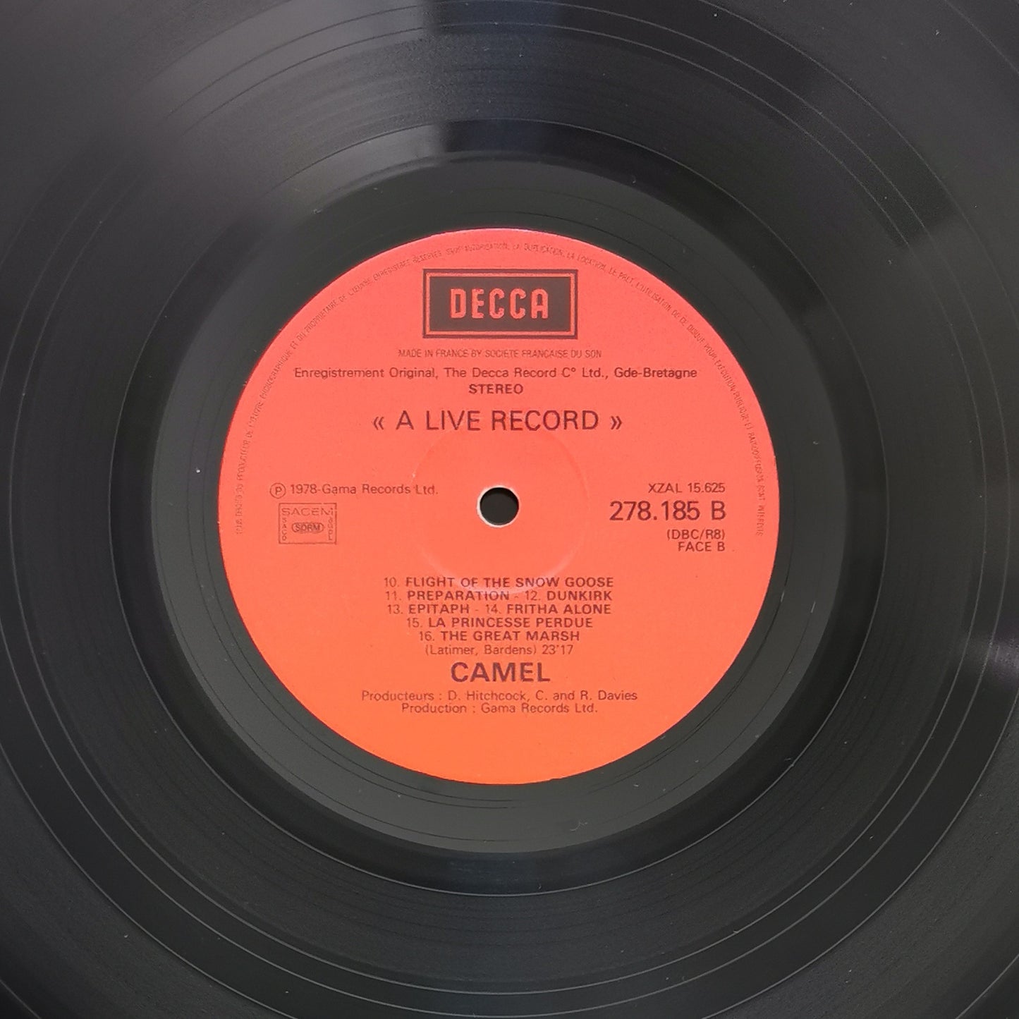 CAMEL - A Live Record