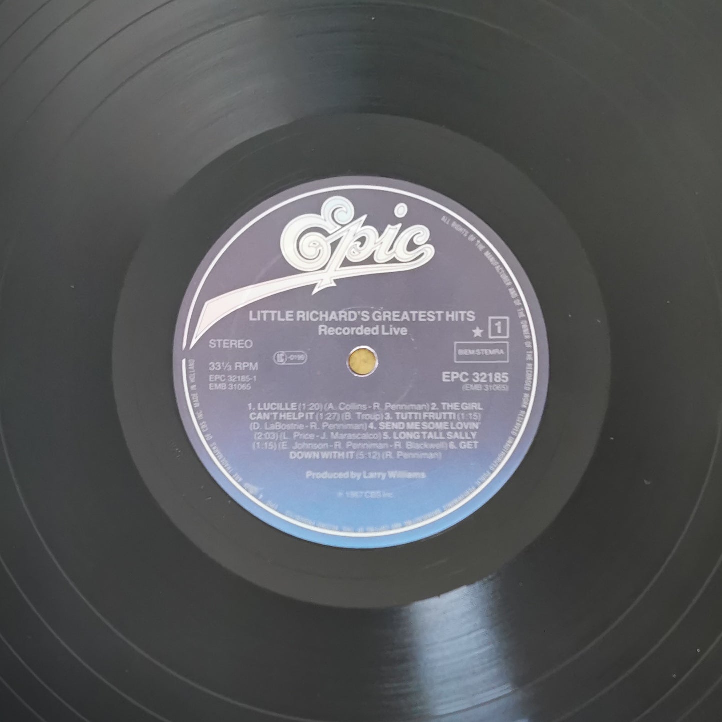 LITTLE RICHARD - Little Richard's Greatest Hits Recorded Live