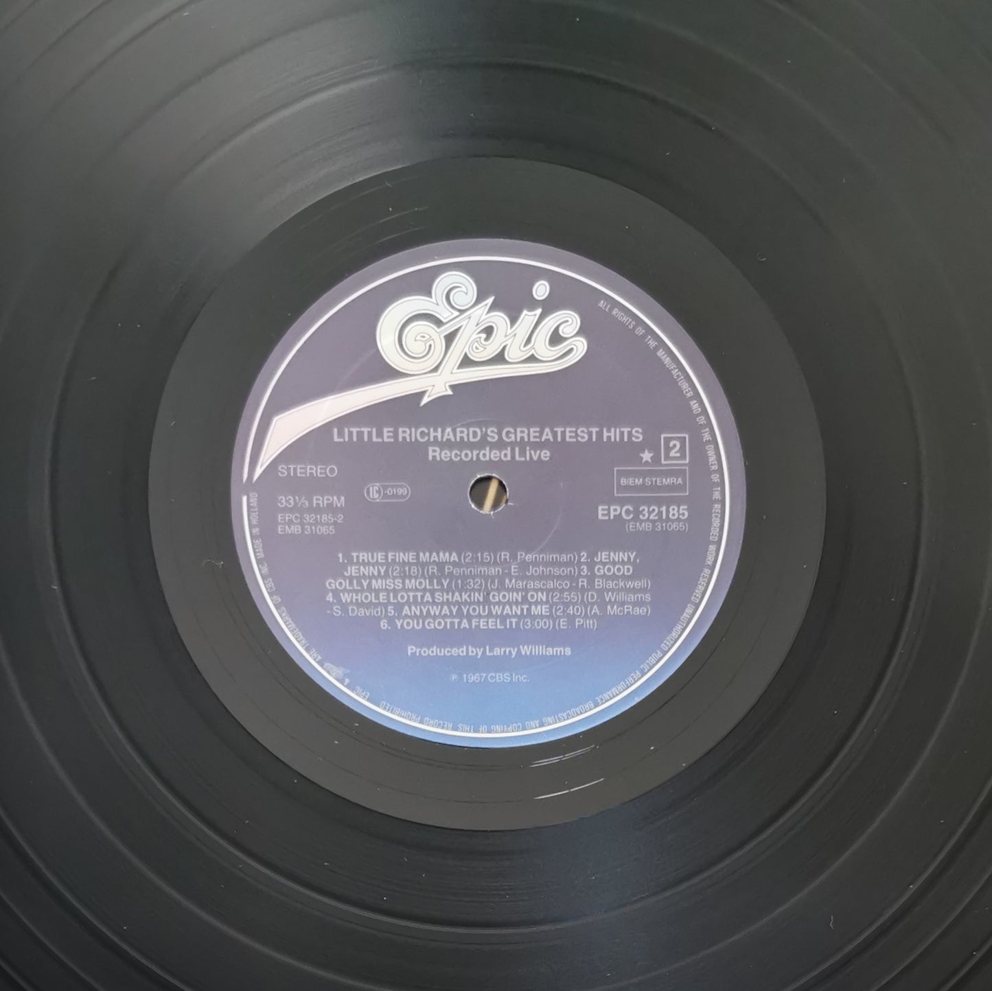 LITTLE RICHARD - Little Richard's Greatest Hits Recorded Live