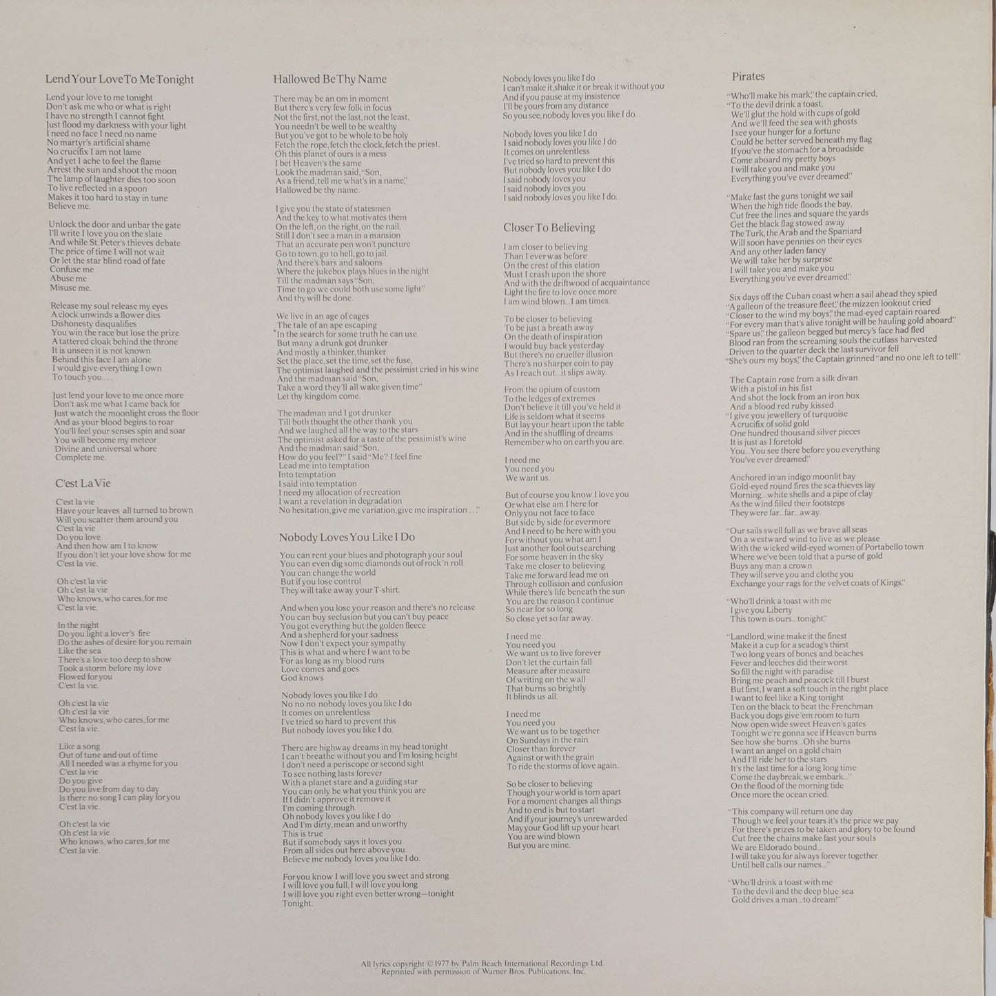 EMERSON LAKE & PALMER - Works (Volume 1)
