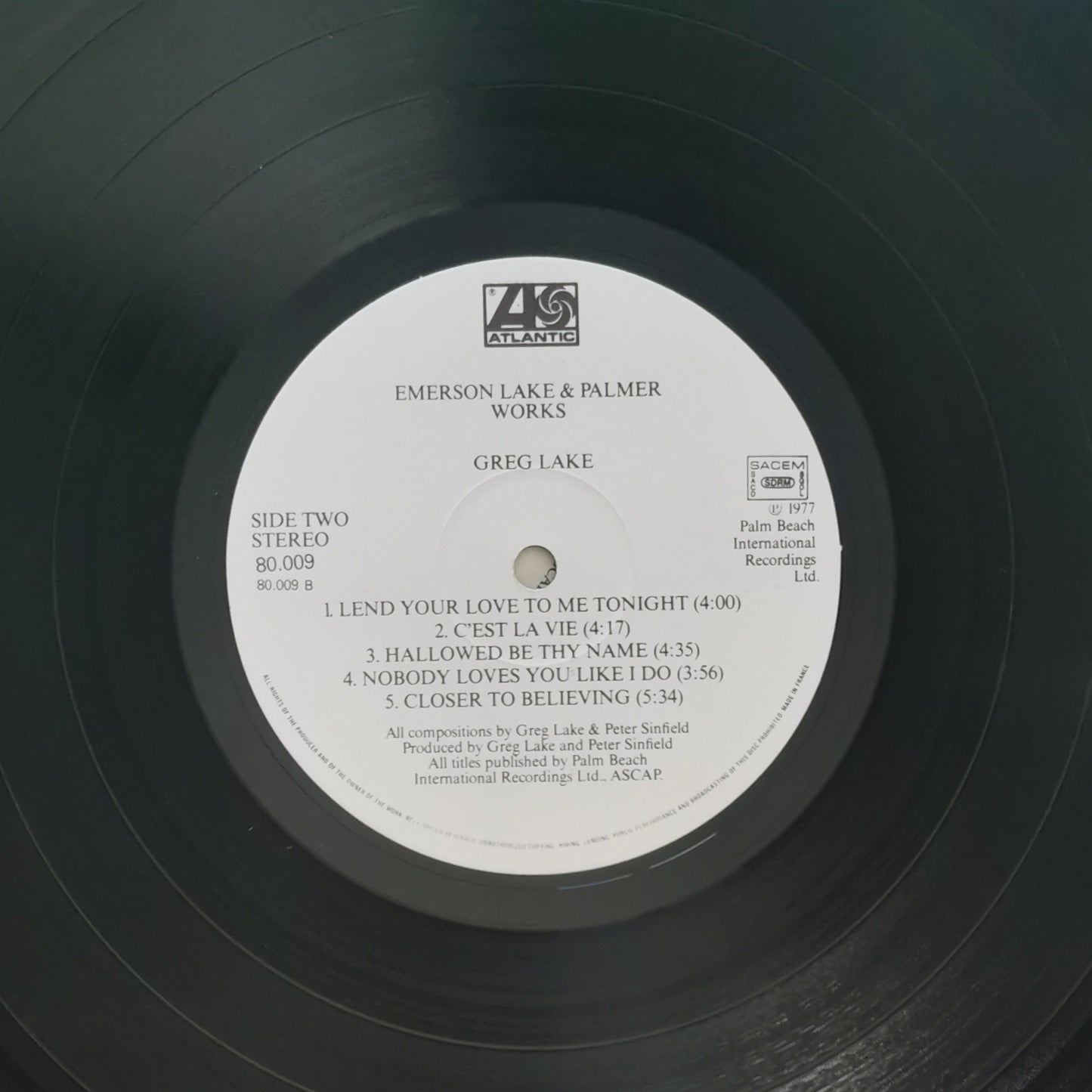 EMERSON LAKE & PALMER - Works (Volume 1)