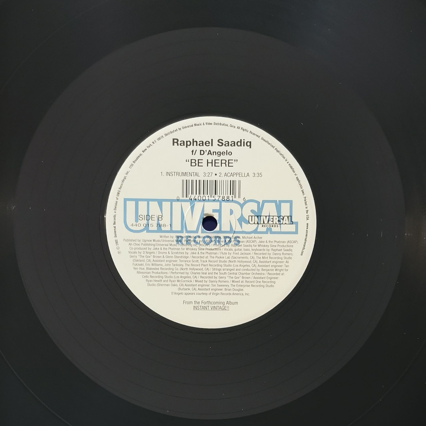 RAPHAEL SAADIQ Feat. D'ANGELO - Be Here
