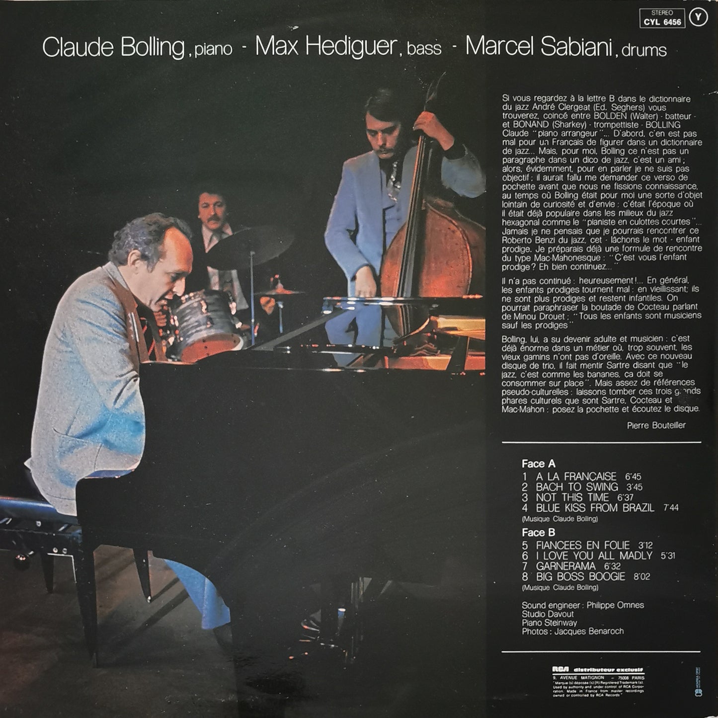 CLAUDE BOLLING - Specialties Trio