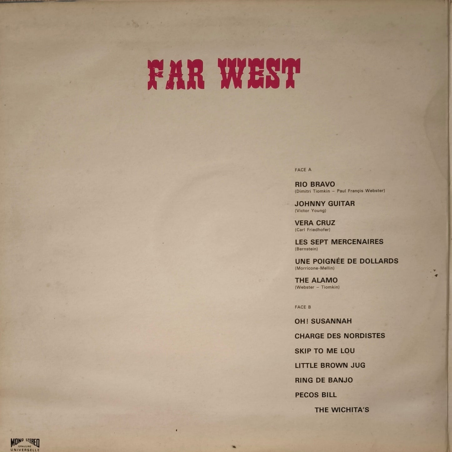 THE WICHITA'S - Far West