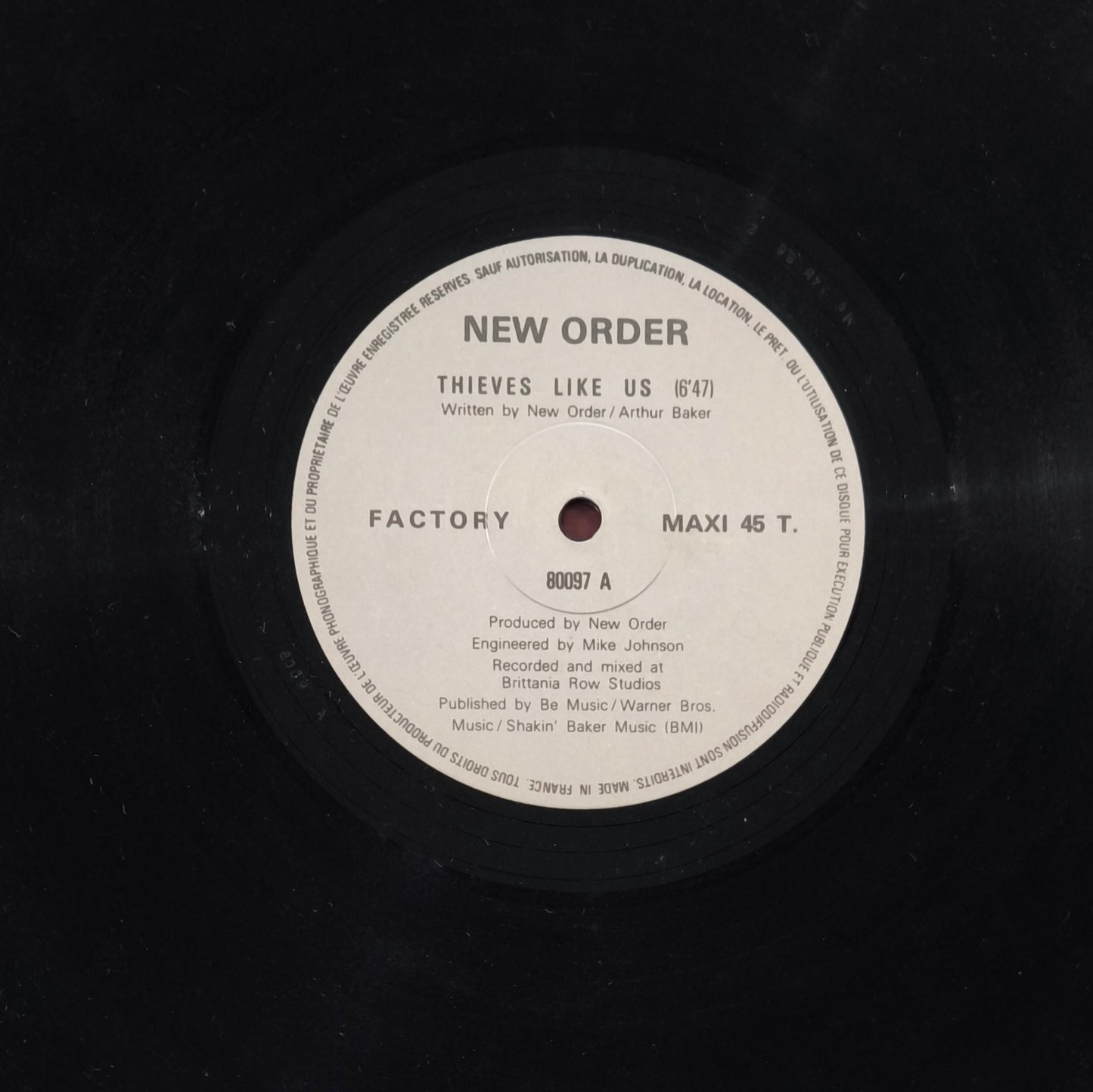 NEW ORDER - Thieves Like Us