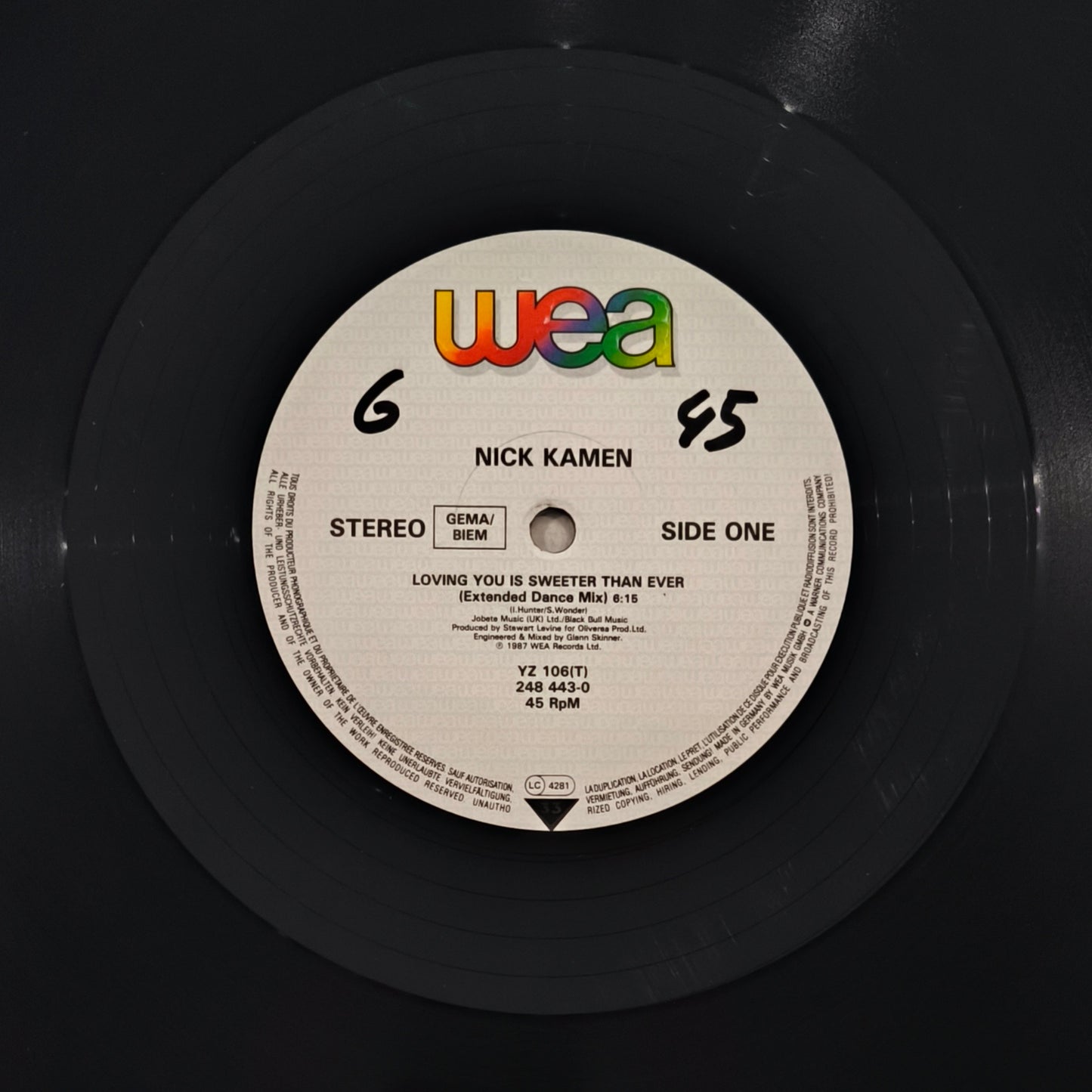 NICK KAMEN - Loving You Is Sweeter Than Ever (Extended Dance Mix)