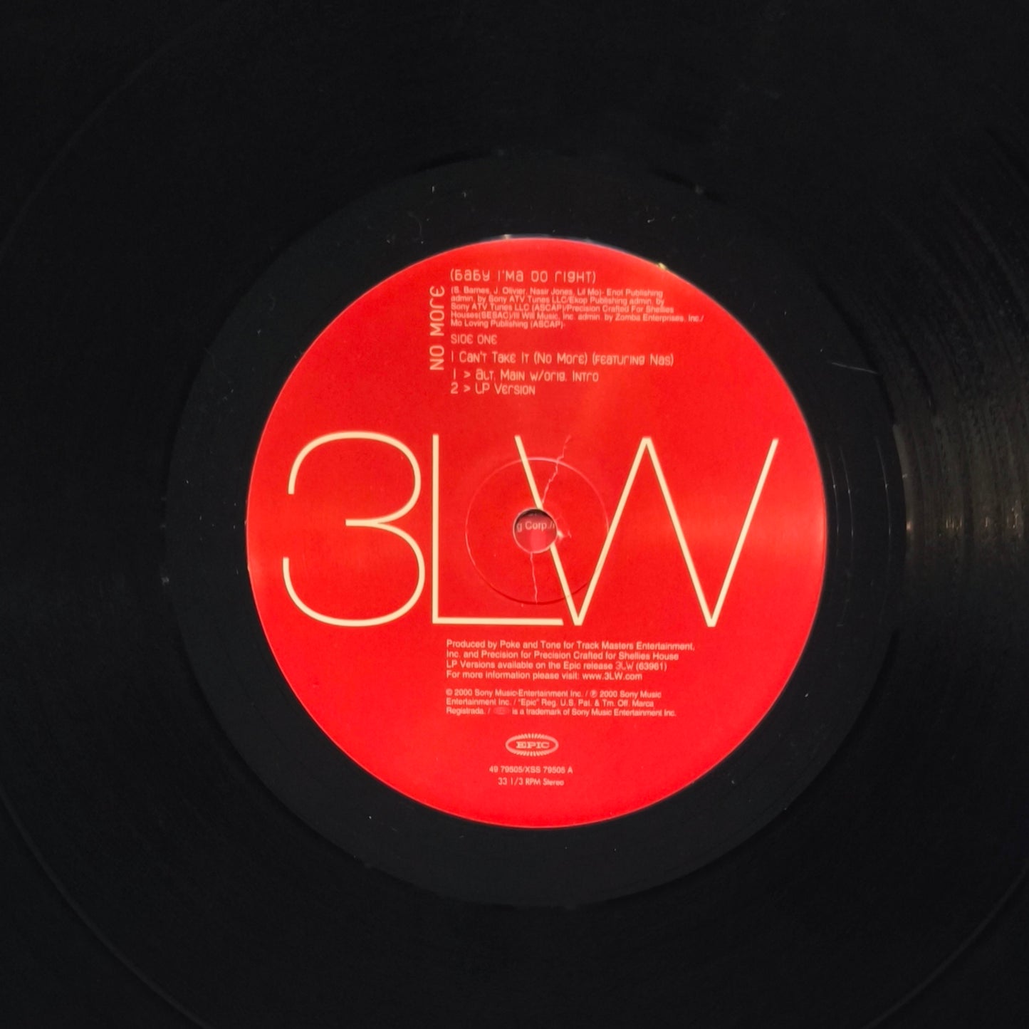 3LW Feat. NAS - I Can't Take It (No More) / No More (Baby I'ma Do Right)