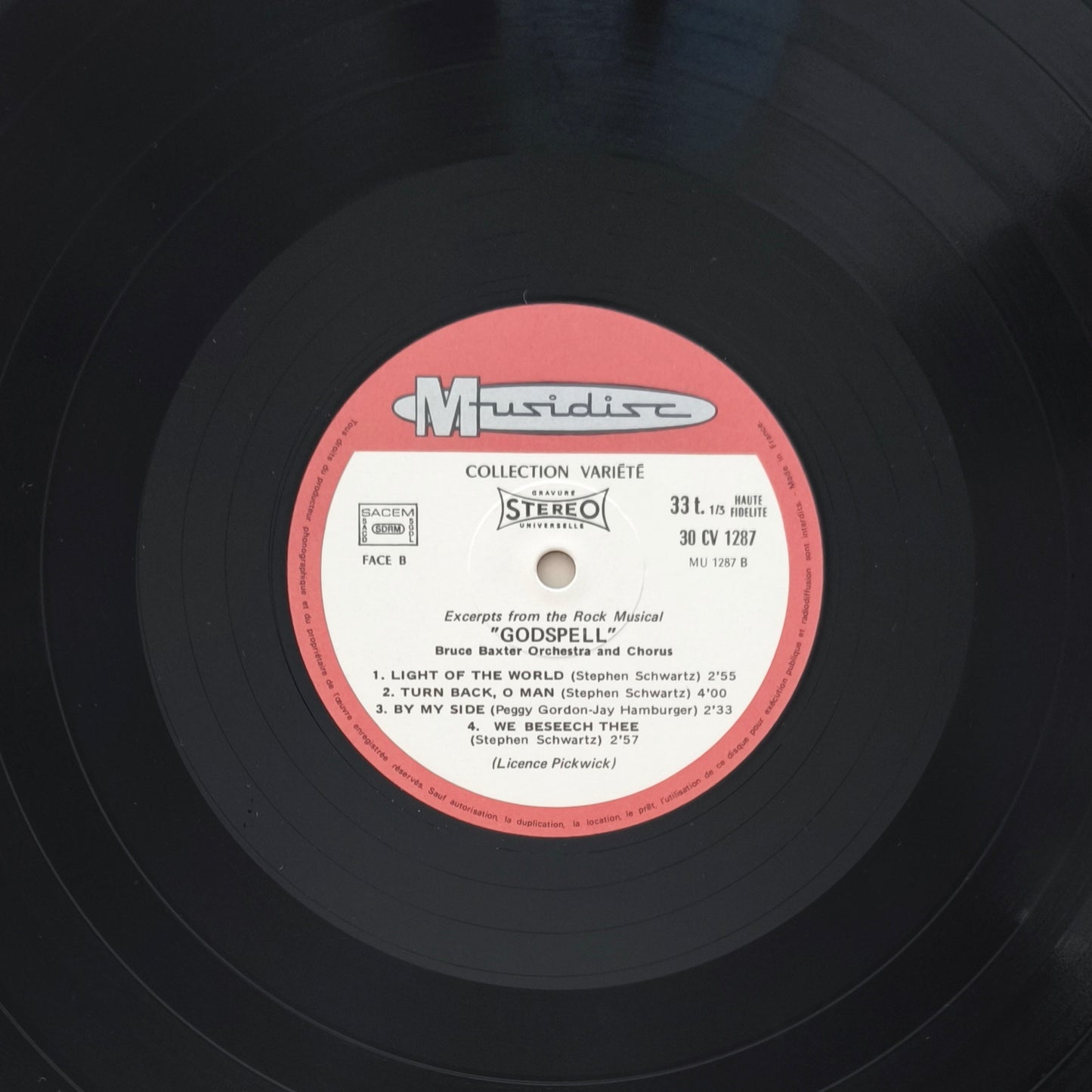 BRUCE BAXTER ORCHESTRA AND CHORUS - Excerpts From The Rock Musical "Godspell"