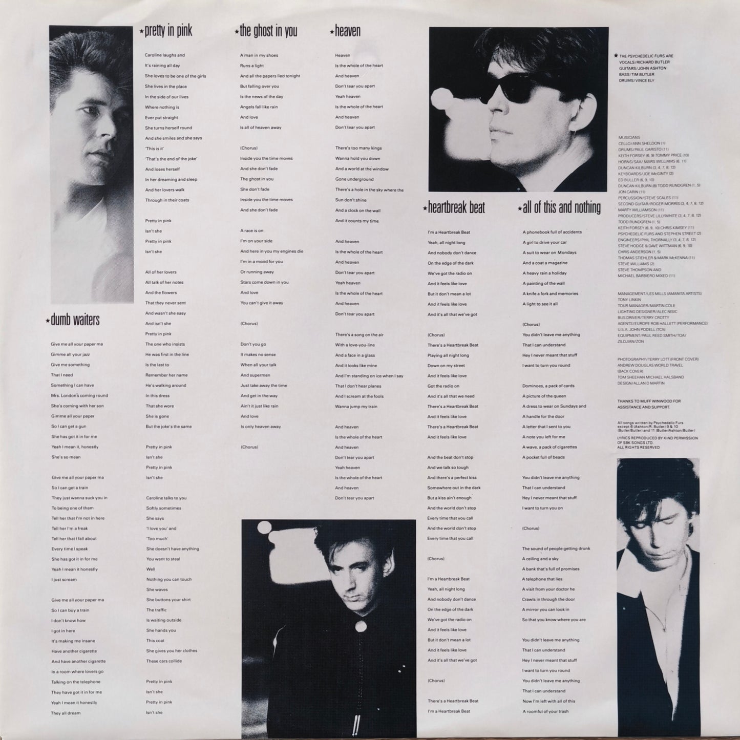 THE PSYCHEDELICS FURS - All Of This And Nothing