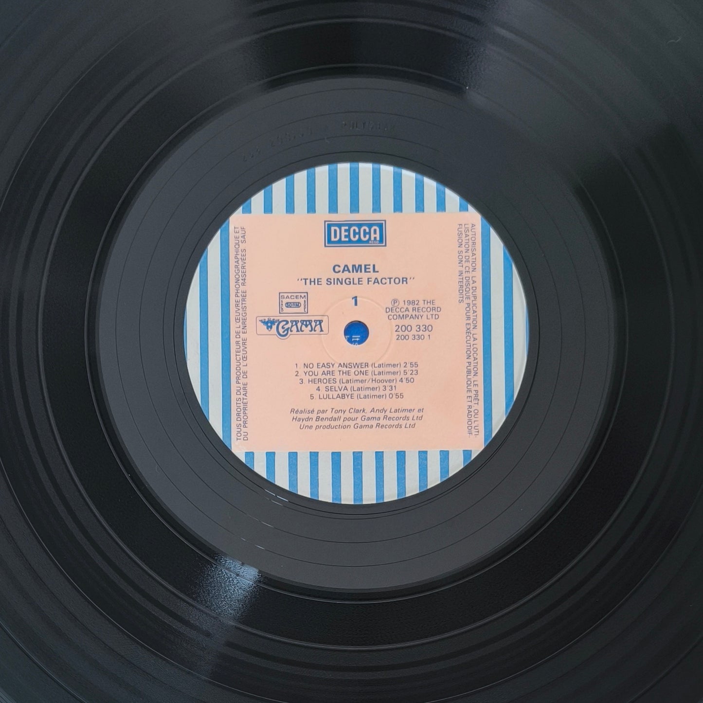 CAMEL - The Single Factor