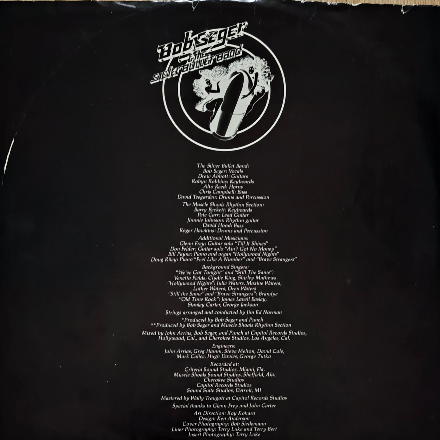 BOB SEGER & THE SILVER BULLET BAND - Stranger In Town (pressage US)