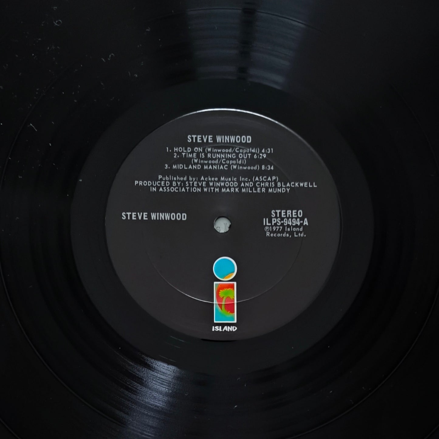 STEVE WINWOOD - Steve Winwood (pressage US)
