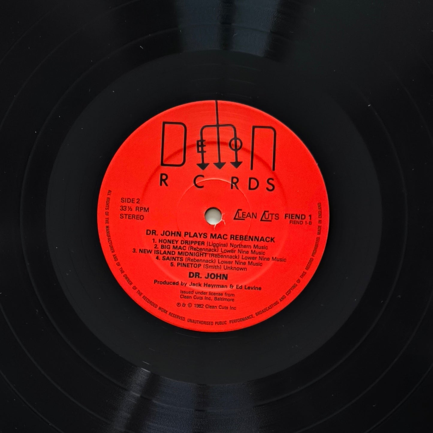 DR. JOHN - Dr. John Plays Mac Rebennack (pressage UK)