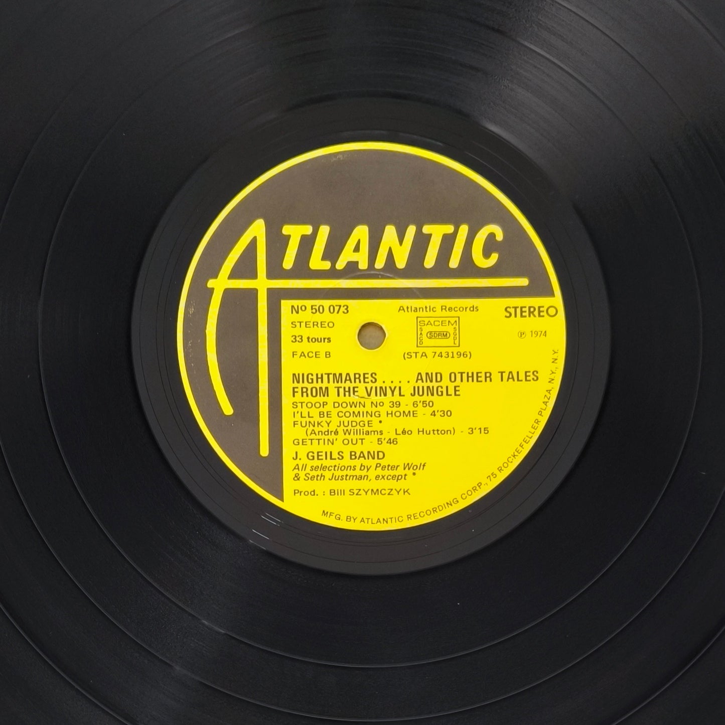 J. GEILS BAND - Nightmares ...And Other Tales From The Vinyl Jungle