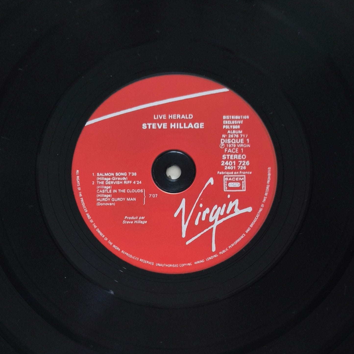 STEVE HILLAGE - Live Herald