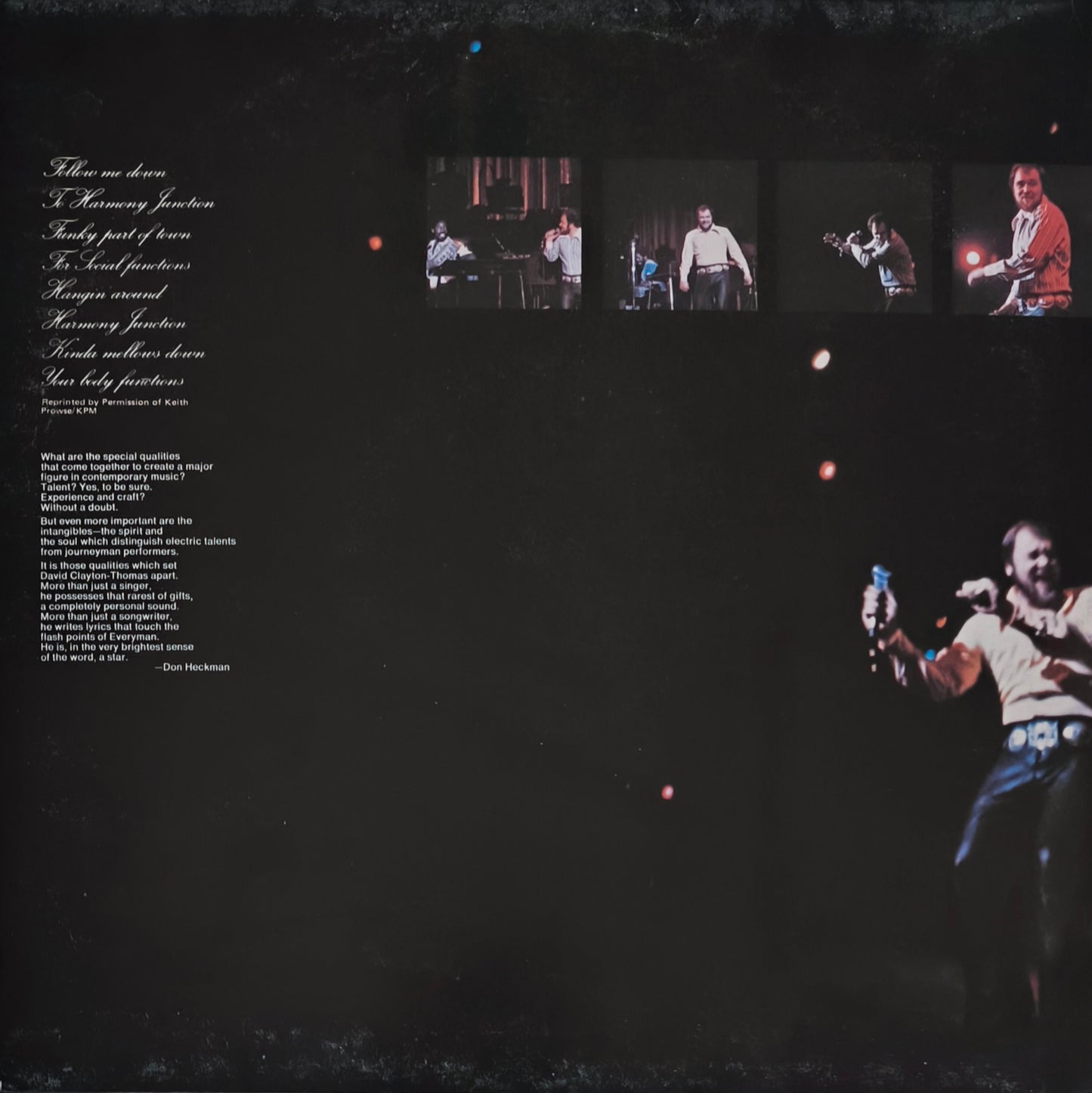 DAVID CLAYTON THOMAS - David Clayton-Thomas (pressage UK)
