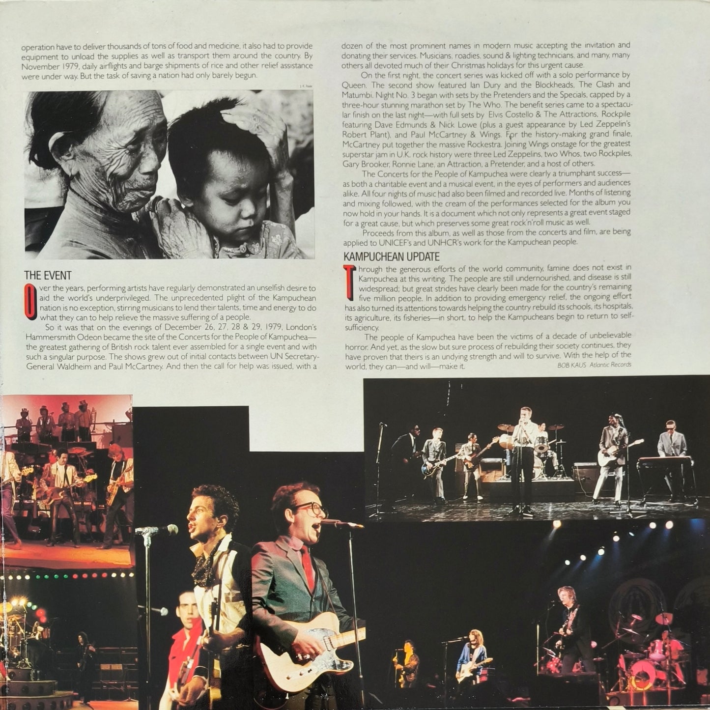 CONCERTS FOR THE PEOPLE OF KAMPUCHEA