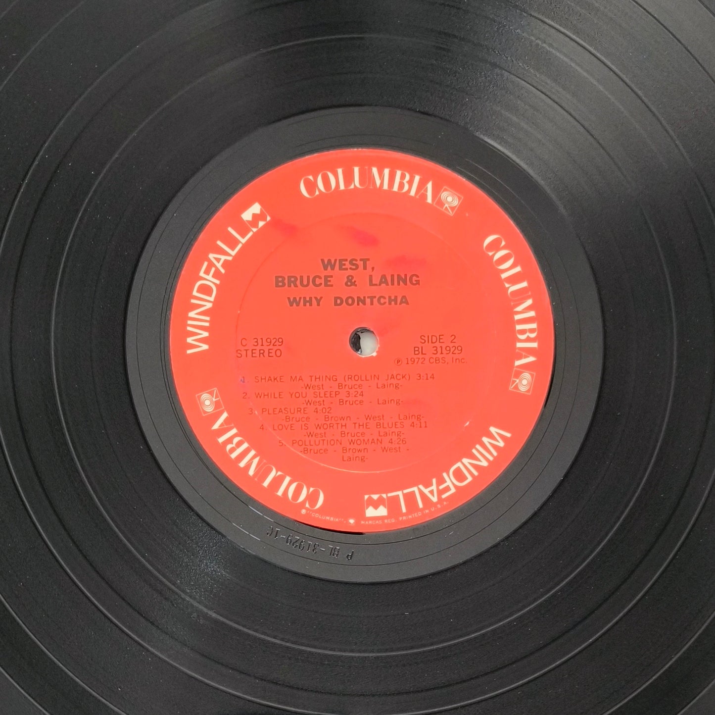 WEST, BRUCE & LAING - Why Dontcha (pressage US)