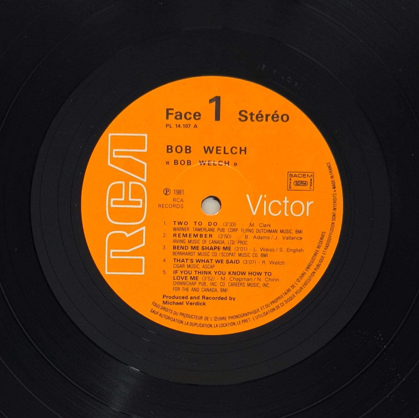 BOB WELCH - Bob Welch