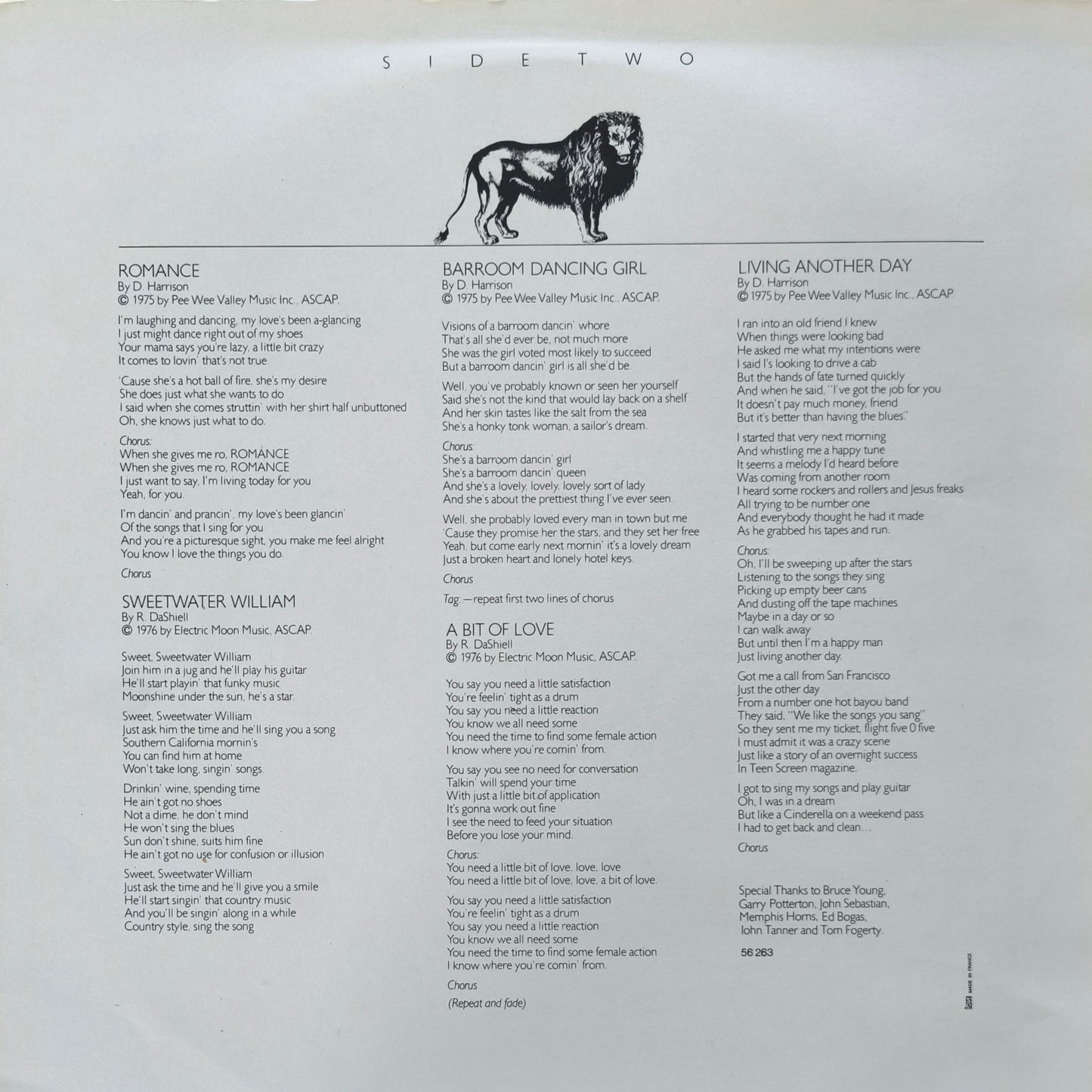 THE DON HARRISON BAND - The Don Harrison Band