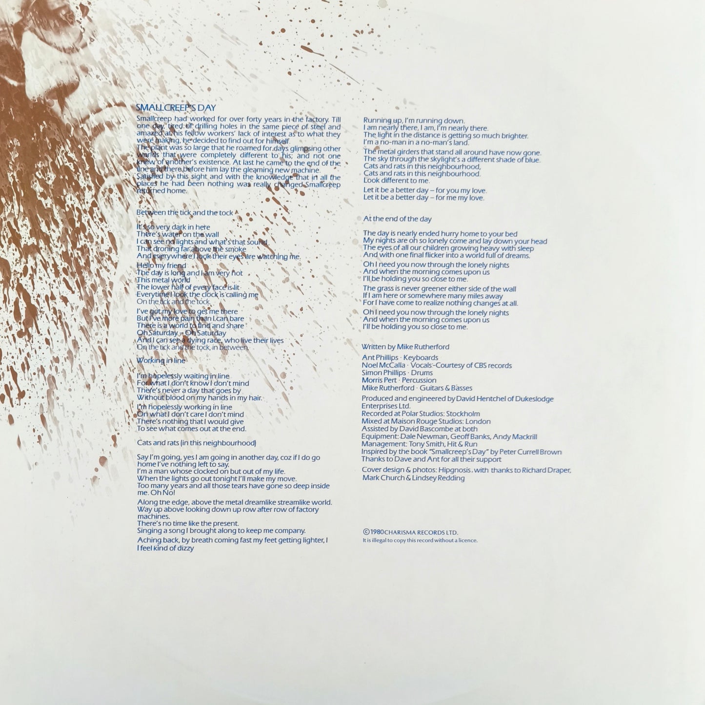 MIKE RUTHERFORD - Smallcreep's Day