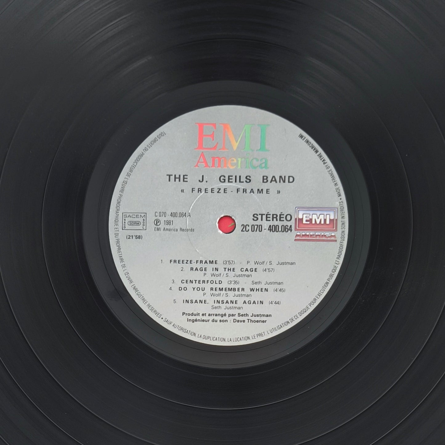THE J. GEILS BAND - Freeze Frame