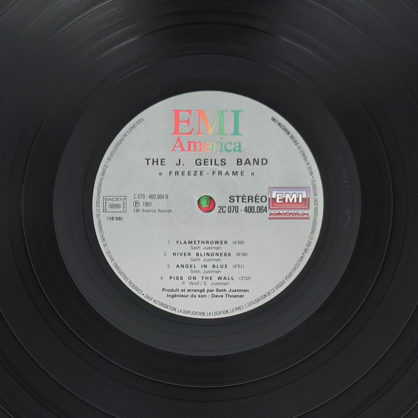 THE J. GEILS BAND - Freeze Frame