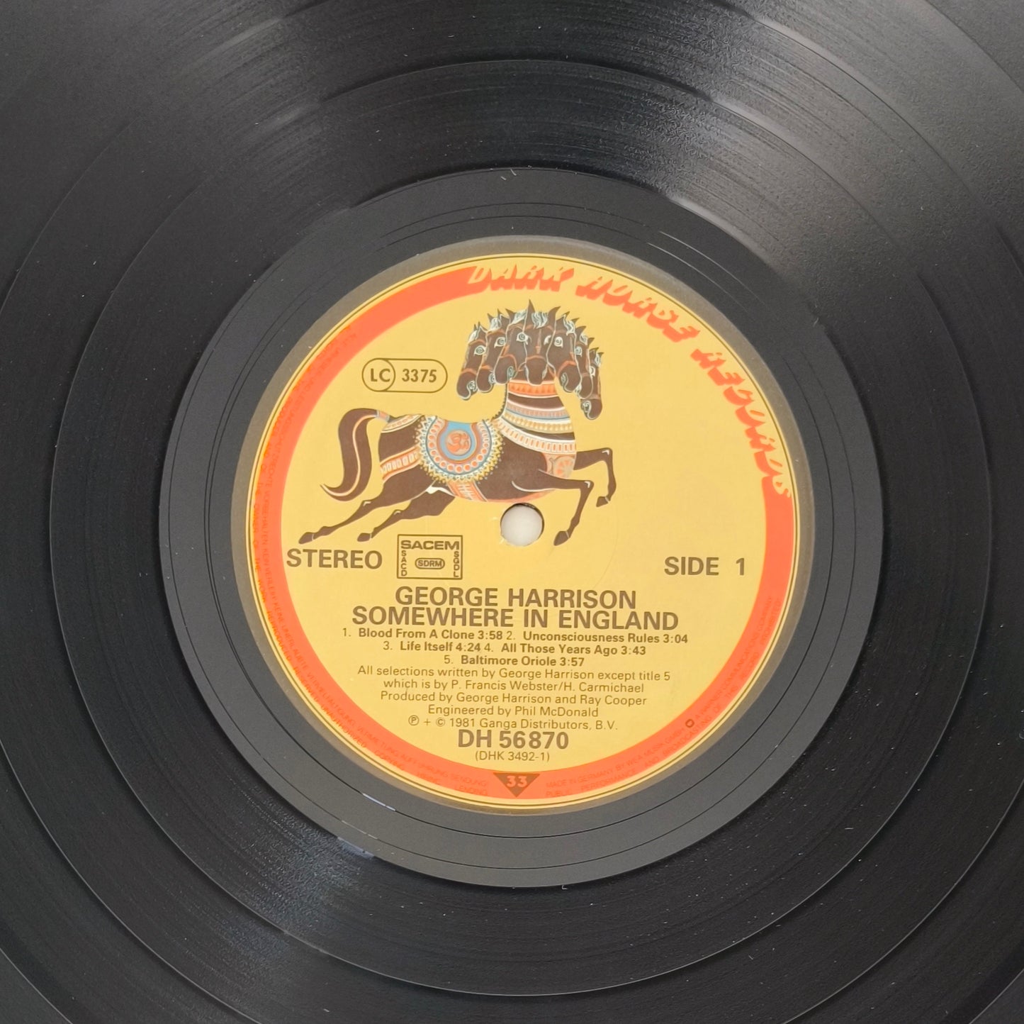 GEORGE HARRISON - Somewhere In England