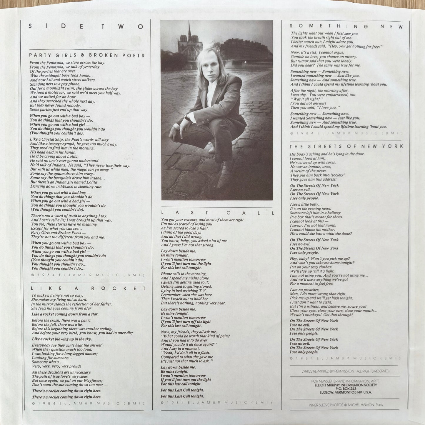 ELLIOTT MURPHY - Party Girls / Broken Poets